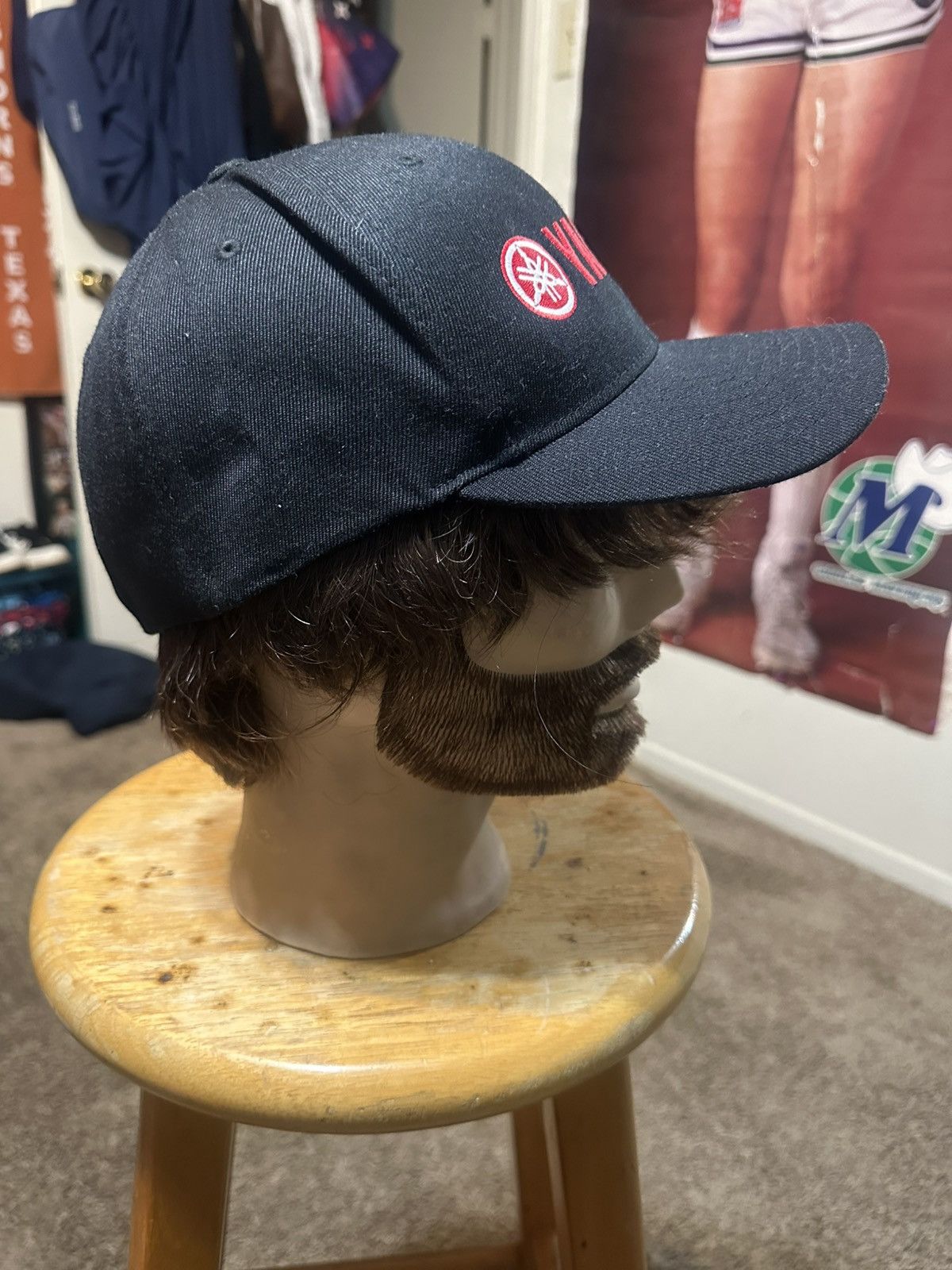 Yamaha Vintage Yamaha motorcycle “triple black” fitted hat 00s Size ONE SIZE - 3 Thumbnail