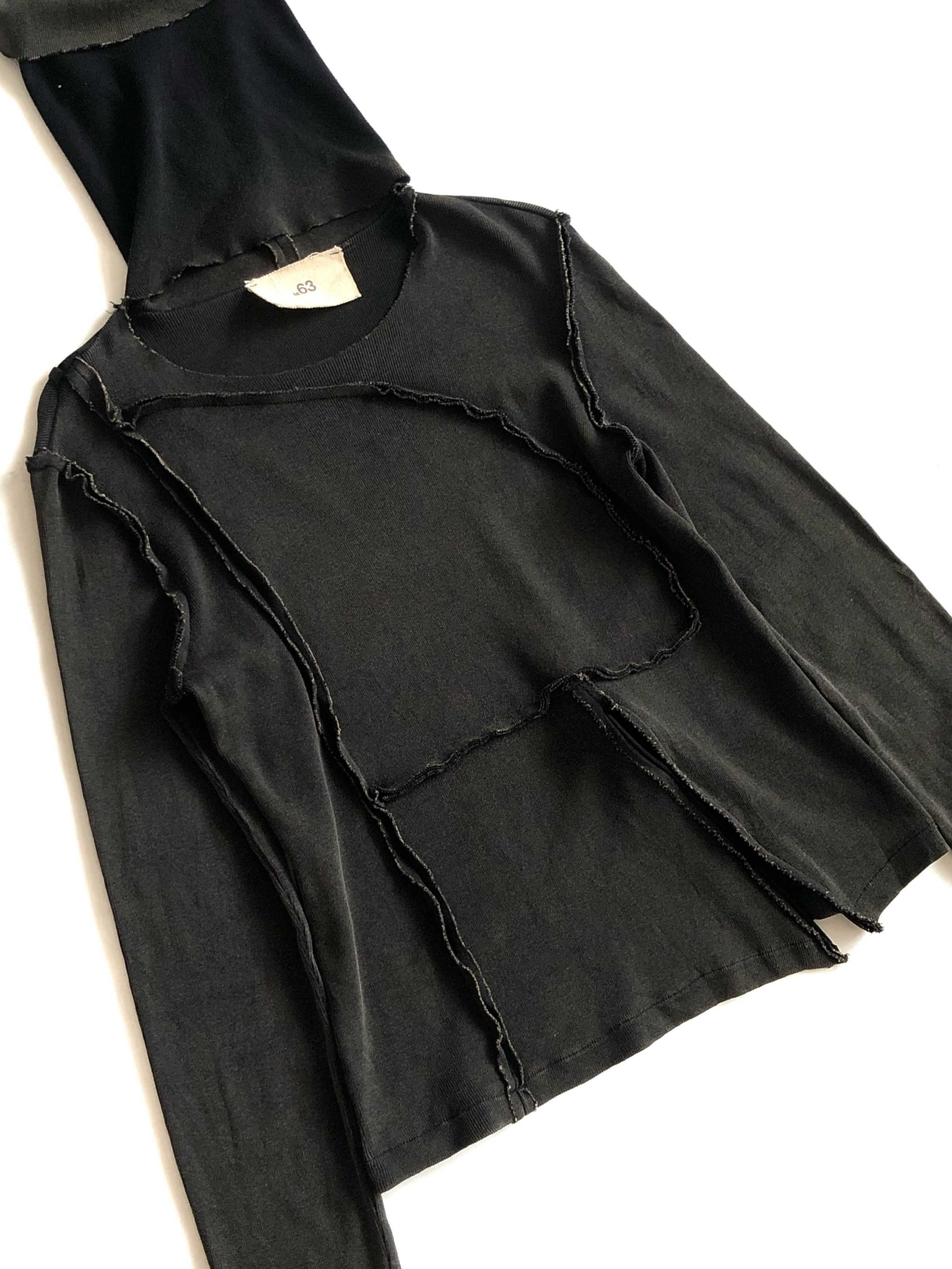 Designer ARCHIVE🔥VINTAGE ITALY INSIDE OUT PATCHWORK SEAMS KNITWEAR Size S / US 4 / IT 40 - 4 Thumbnail