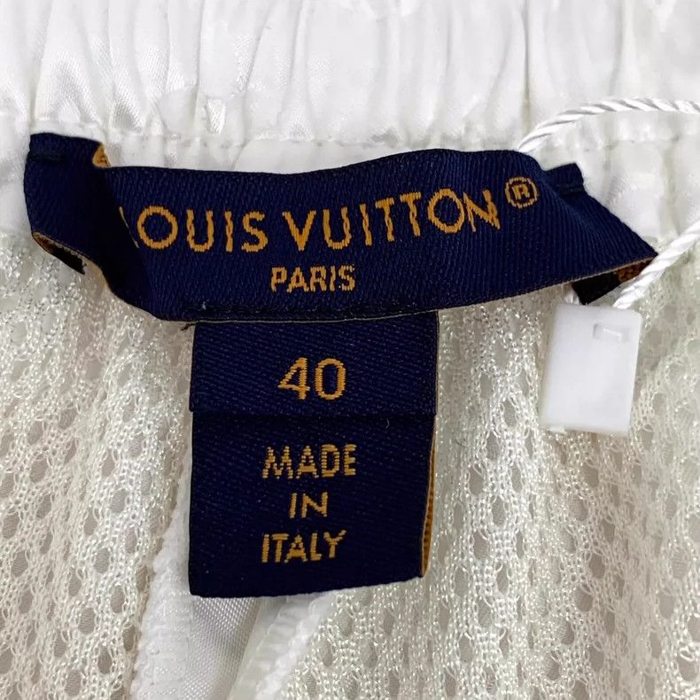 Louis Vuitton Louis Vuitton 23 white logo full-print drawstring slacks p Size 39" - 6 Thumbnail