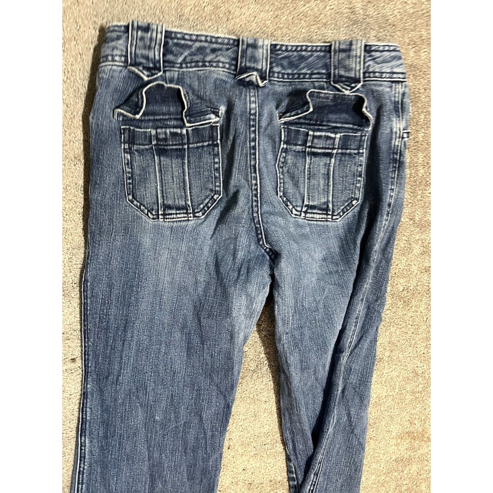 Gap Gap Jeans Bootcut Women's 6 Blue Denim Cotton Stretch Medium Wash 28in Inseam 5-Pocket Vtg Hemmed Size 28" / US 6 / IT 42 - 4 Thumbnail
