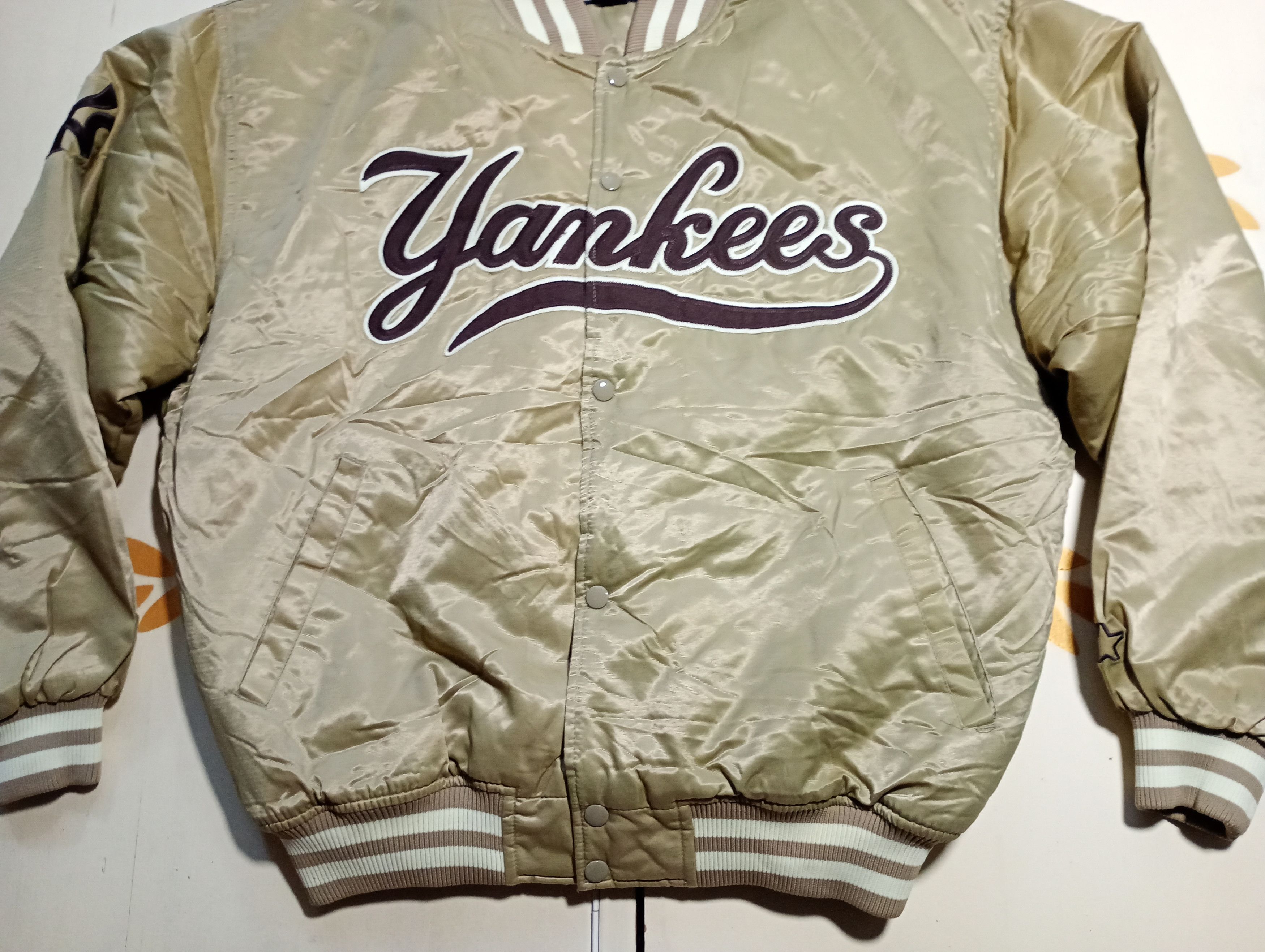 Starter New York Yankees Starter Bomber Jacket 90's Size US L / EU 52-54 / 3 - 3 Thumbnail