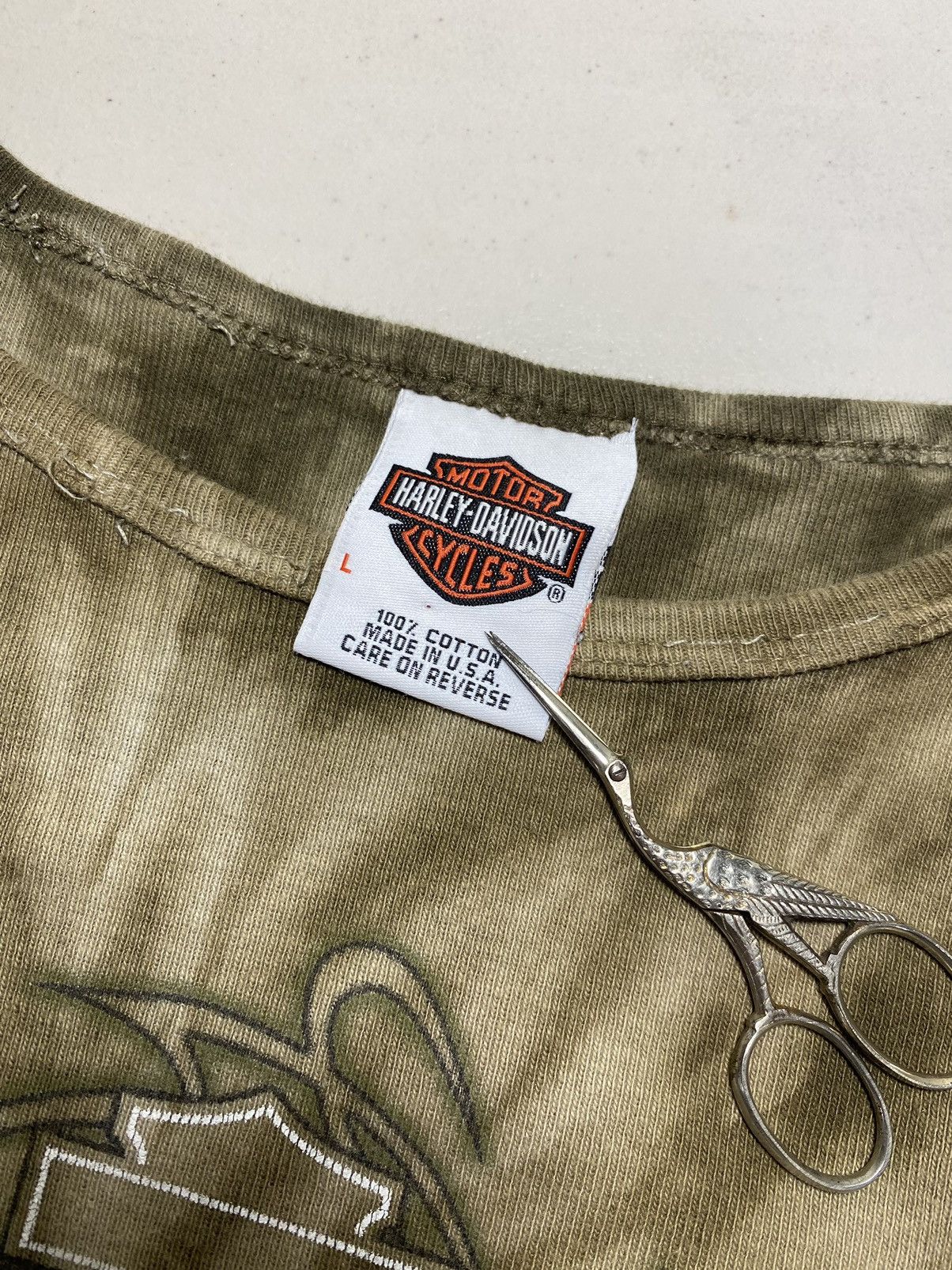 Harley Davidson Harley Davidson Barnett El Paso, Texas TieDye Long Sleeve Size L / US 10 / IT 46 - 3 Thumbnail