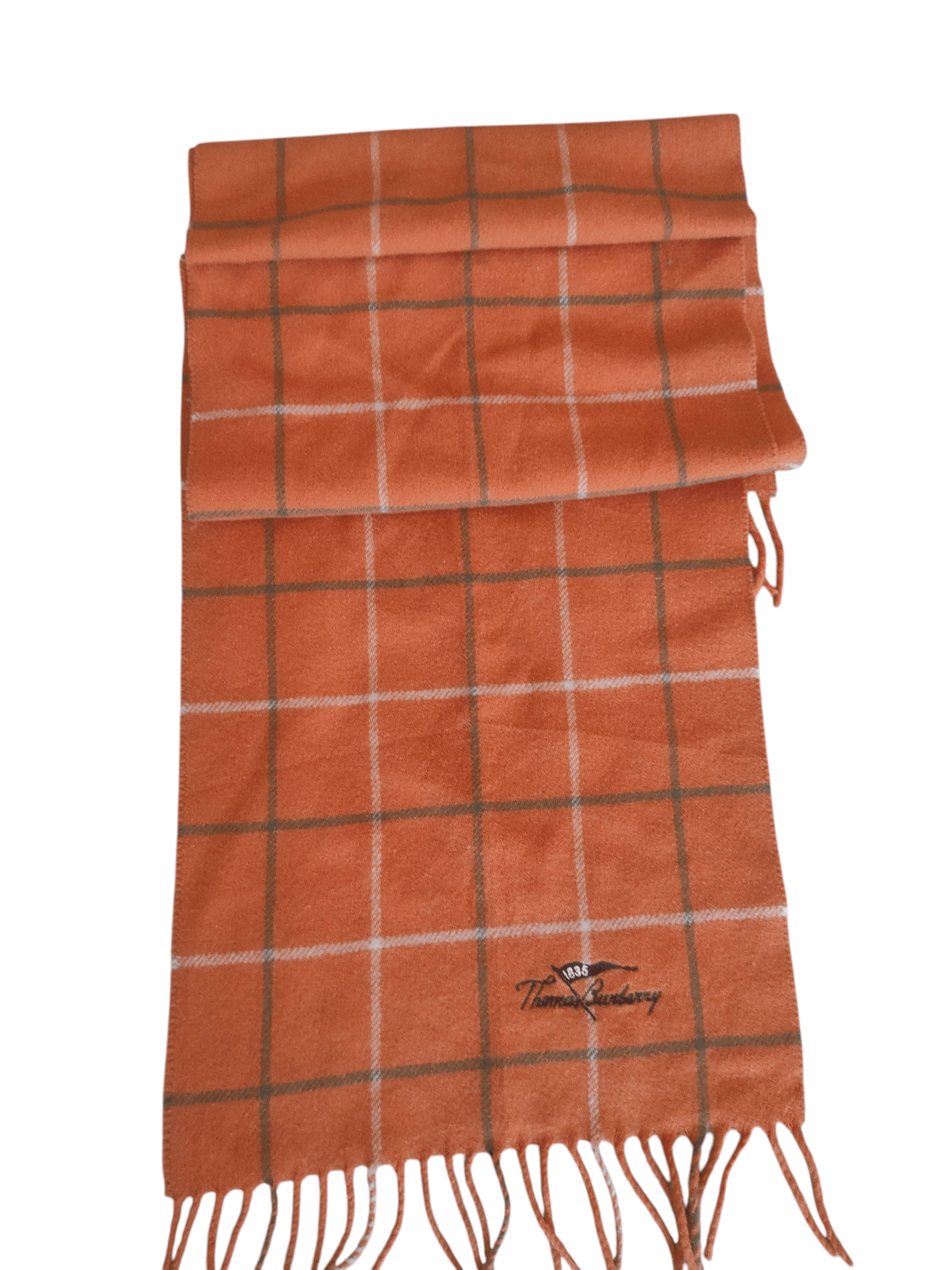 Burberry Thomas Burberry Scarf Luxury Classic LambsWool Made in Spain Size ONE SIZE - 12 Thumbnail