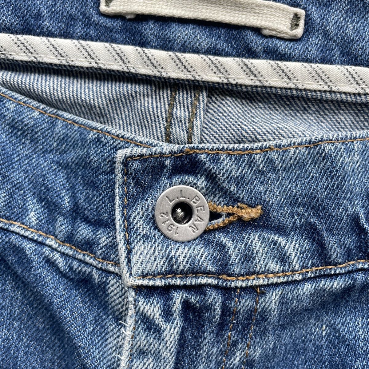 L.L. Bean Vintage L.L BEAN Jeans Faded Distressed Pants Denim W34x30 Size US 34 / EU 50 - 6 Thumbnail