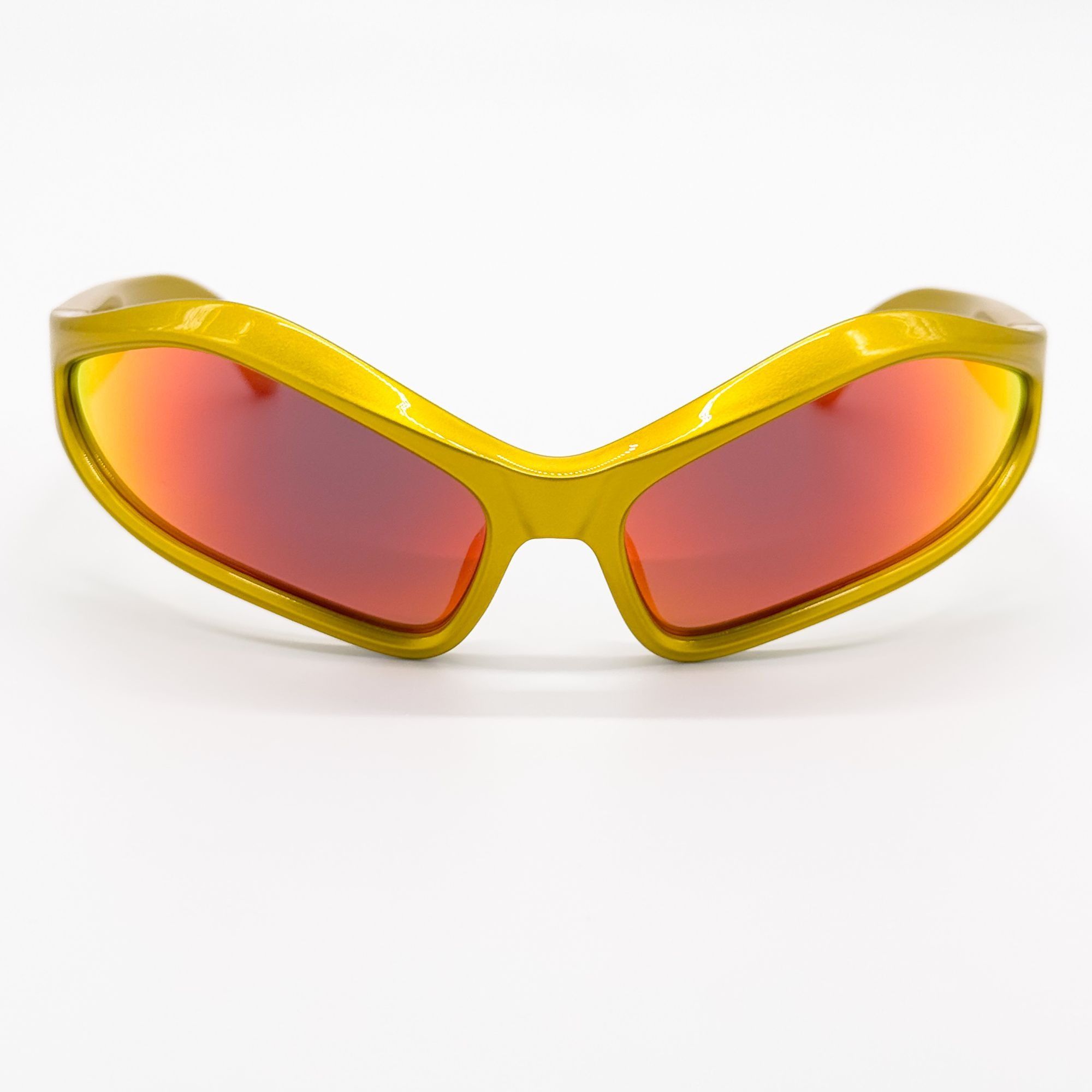 Balenciaga NEW BALENCIAGA BB0314S 004 SUNGLASSES YELLOW GEOMETRIC Size ONE SIZE - 5 Thumbnail