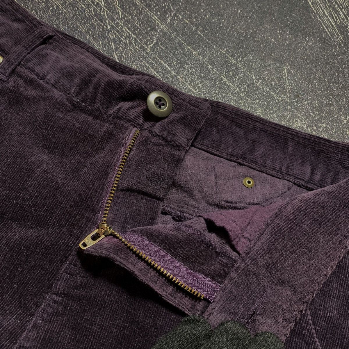 Japanese Brand 2000s Rough Union Made Corduroy Burgundy V-keii Lgb Style Size US 29 - 9 Thumbnail