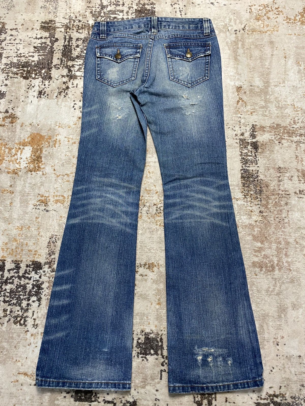 Acne Studios Japanese Distress BootCut Jeans Size 30" / US 8 / IT 44 - 8 Thumbnail