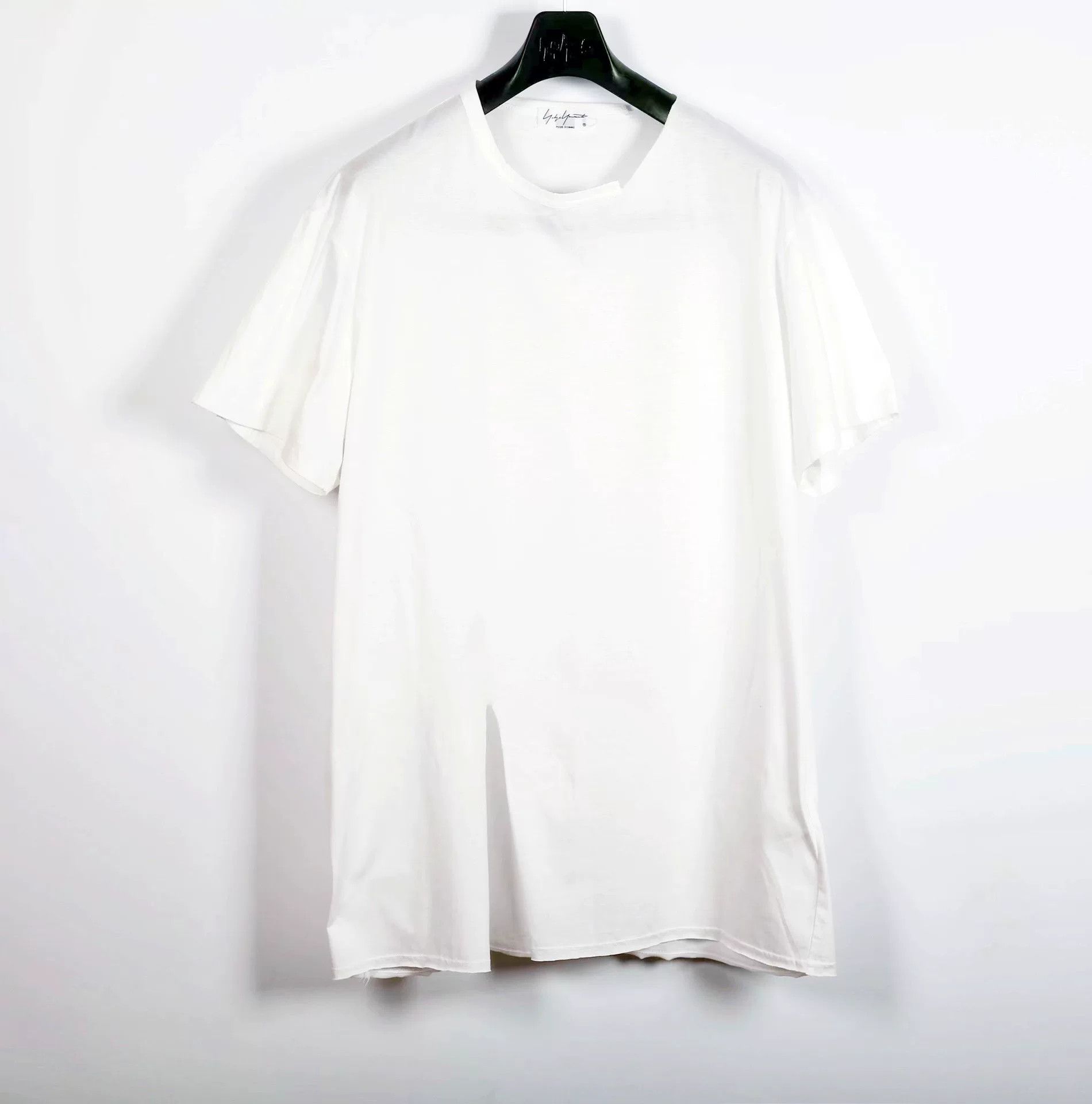 Yohji Yamamoto Yohji Yamamoto Pour Homme Irregular Cut Tee Size US M / EU 48-50 / 2 - 1 Thumbnail