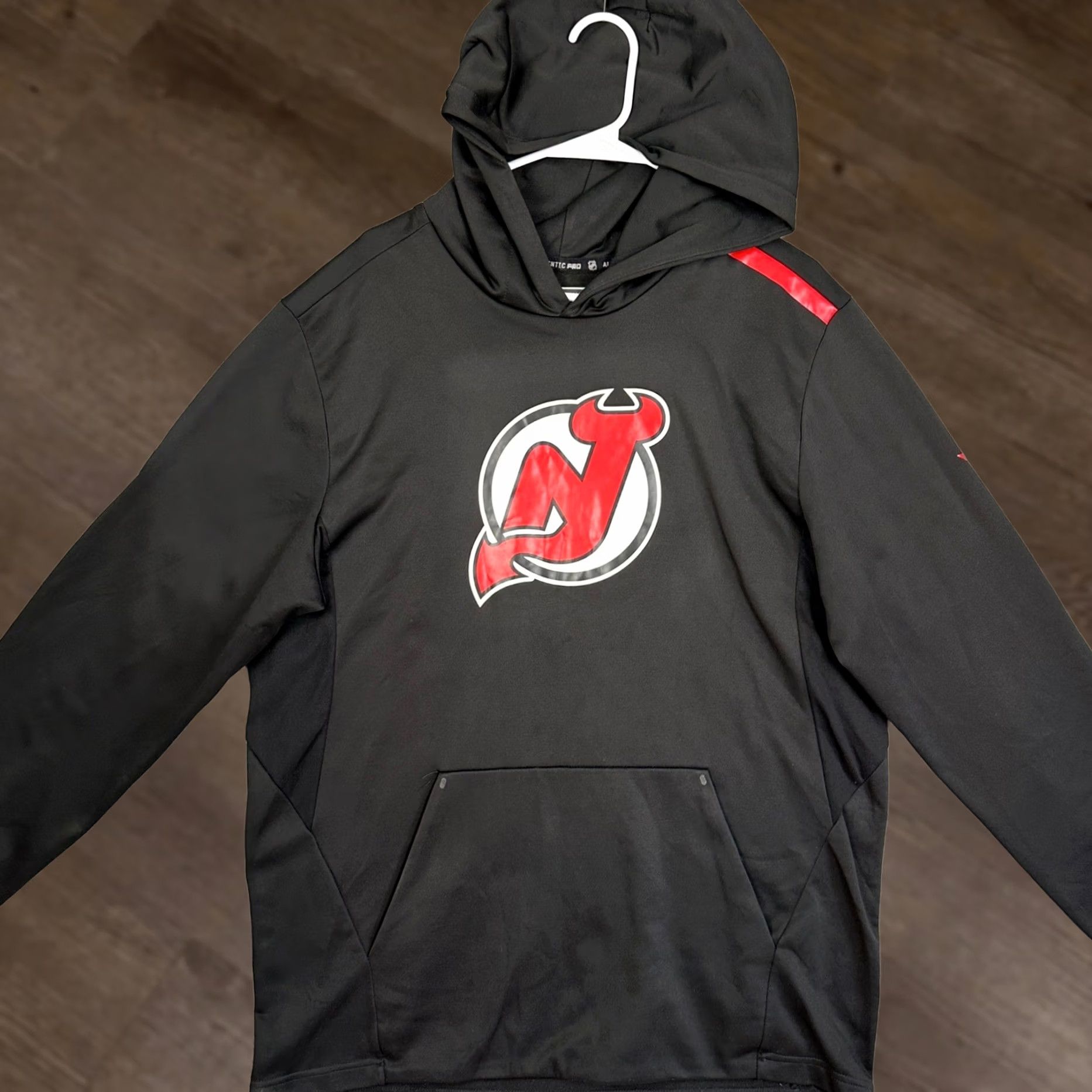 Vintage New Jersey Devils Fanatics Hoodie Mens L Black NHL Authentic Pro Sweatshirt Size US L / EU 52-54 / 3 - 1 Thumbnail
