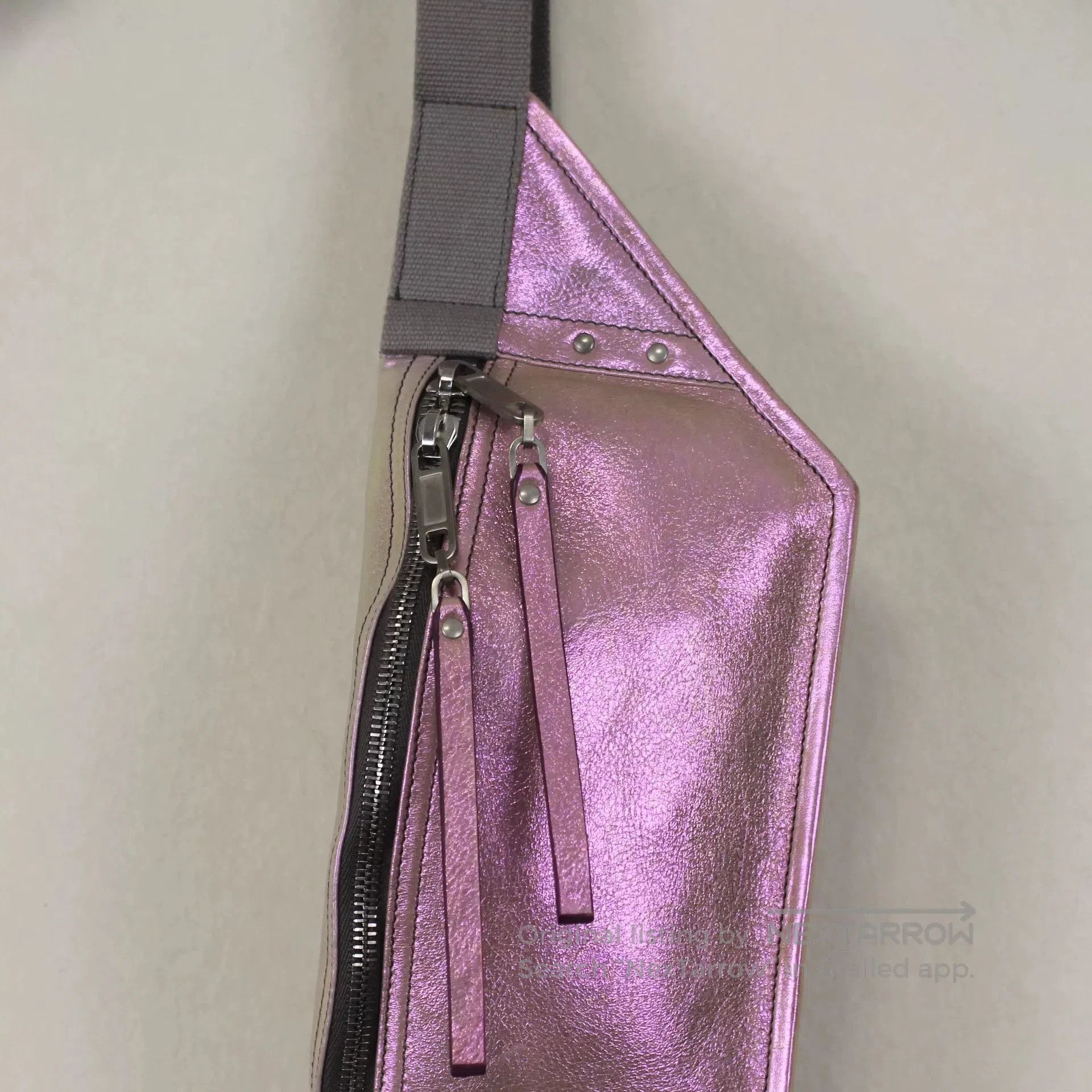 Rick Owens Rick Owens Laser Leather Shoulder Bag. Size ONE SIZE - 2 Thumbnail