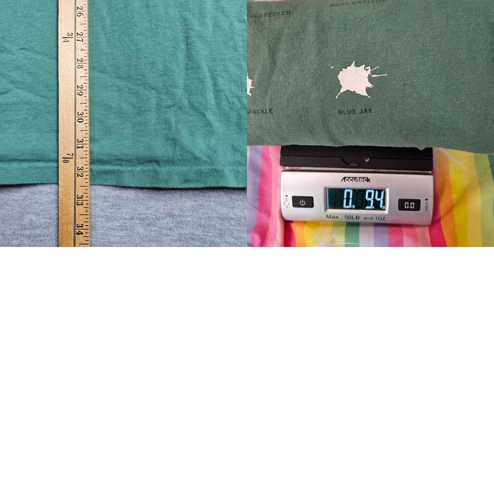Vintage Oneita VTG 90s Bird Poop Graphic Short Sleeve Tee Men's XL Size Regular Green Cotton T-Shirt Size US 31 - 8 Thumbnail