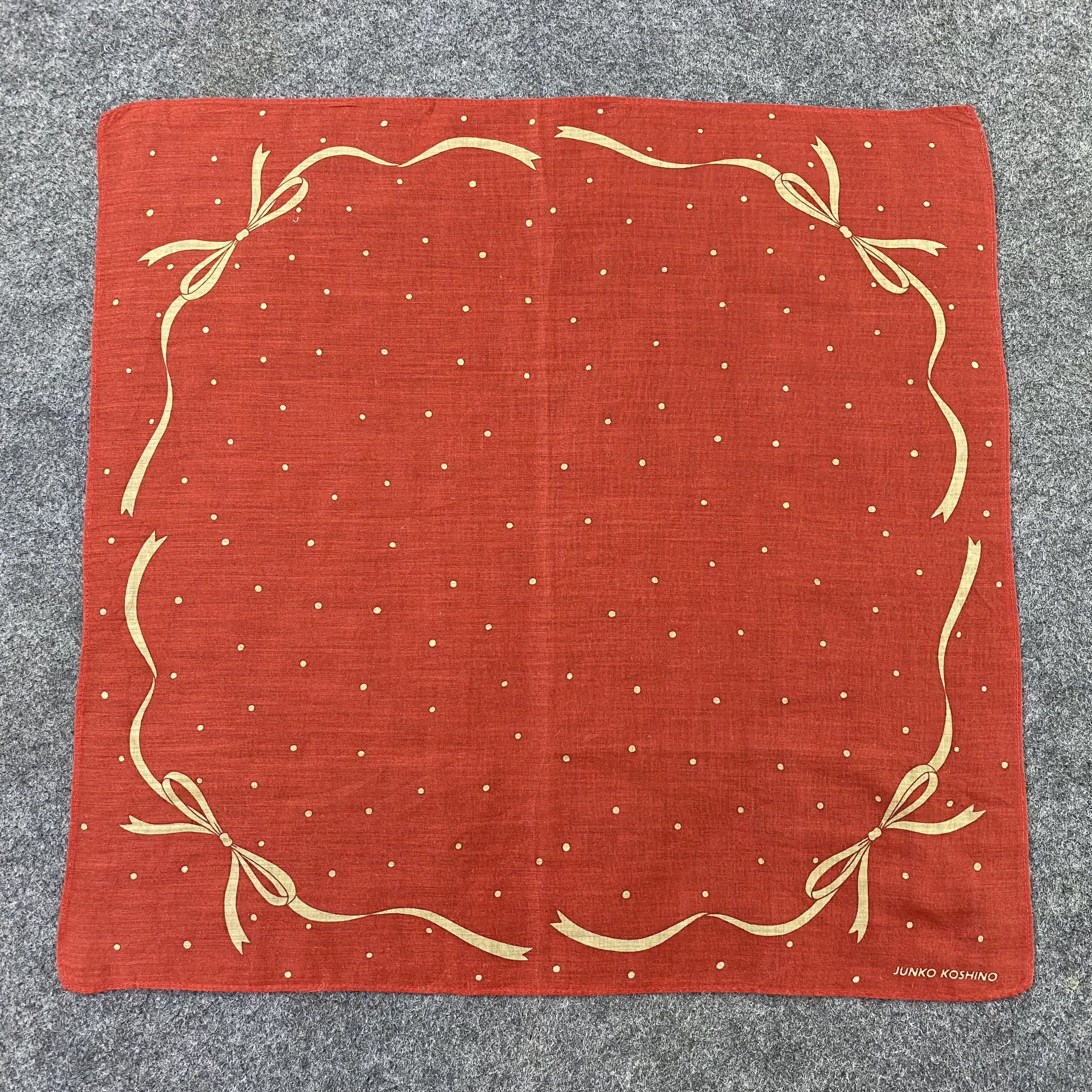 Japanese Brand Junko Koshino Handkerchief Neckerchief Bandana-B1624 Size ONE SIZE - 3 Thumbnail