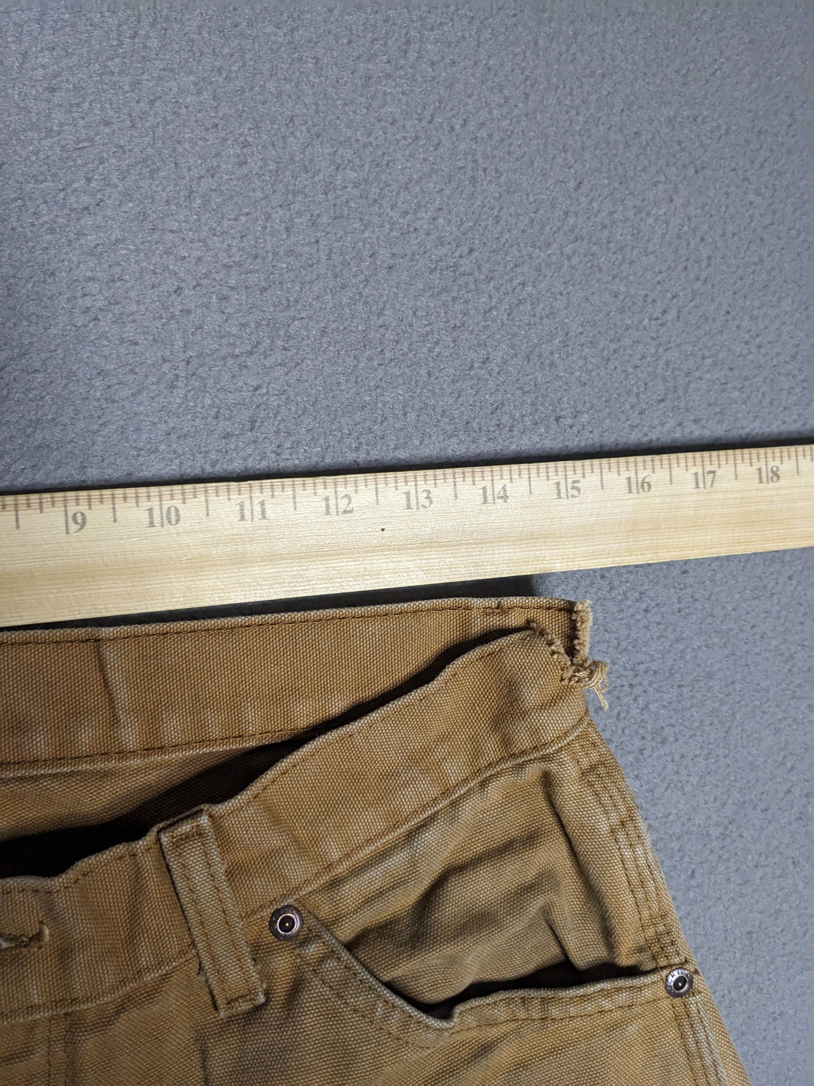 Dickies Dickies Carpenter Pants 30x30 Canvas Beige Distressed Faded Size US 30 / EU 46 - 12 Thumbnail