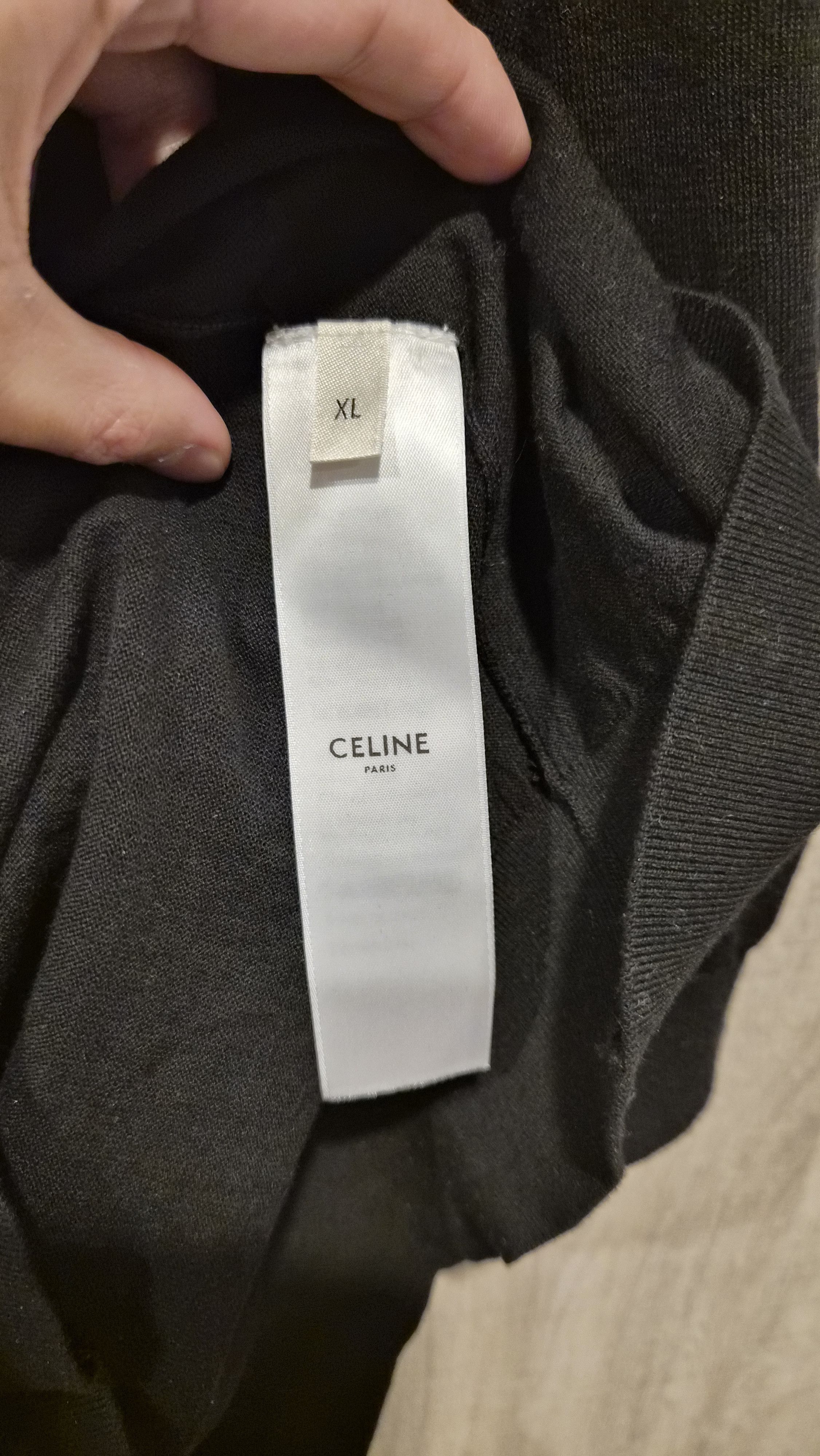 Celine Celine Triomphe Cotton Polo Size US XL / EU 56 / 4 - 4 Thumbnail