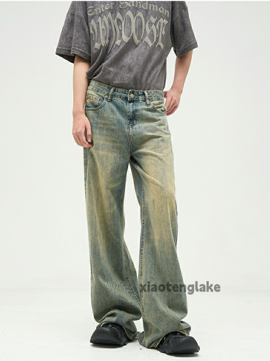 Jean × Vintage washed faded y2k yuppie bootcut flared rusty jeans Size US 30 / EU 46 - 6 Thumbnail