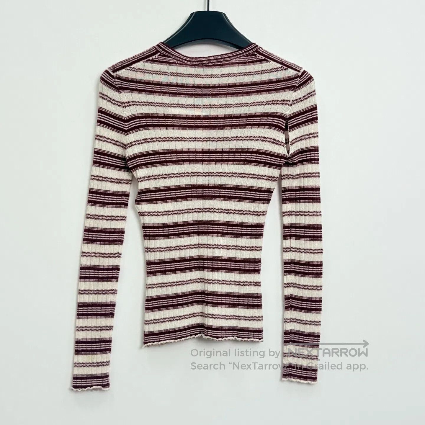 Dior Dior Striped Little Bee Embroidered Knit Top| Size XXS / US 00 / IT 34 - 3 Thumbnail