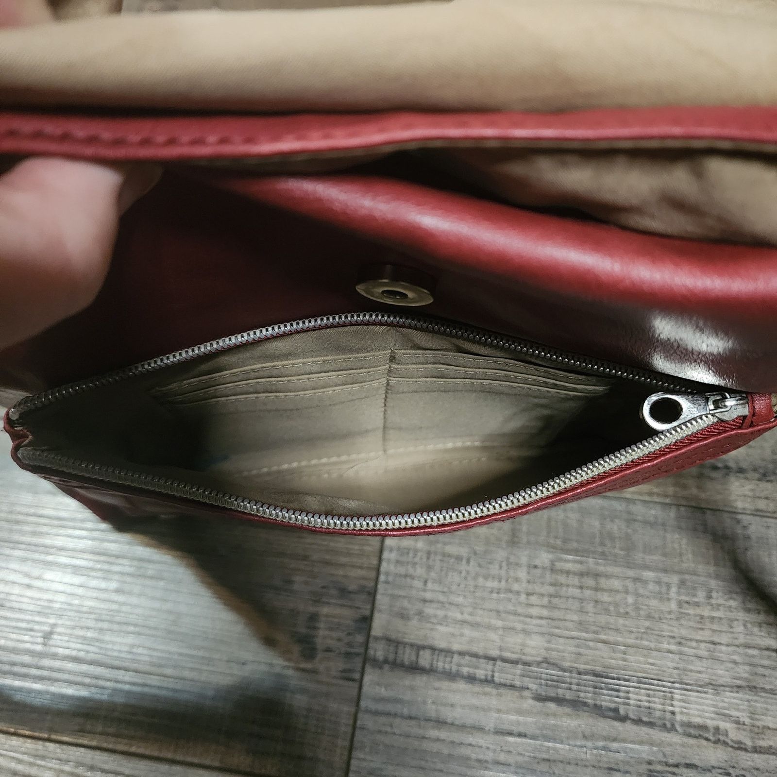 Relic Vintage Relic maroon burgundy leather purse crossbody E Size ONE SIZE - 8 Thumbnail