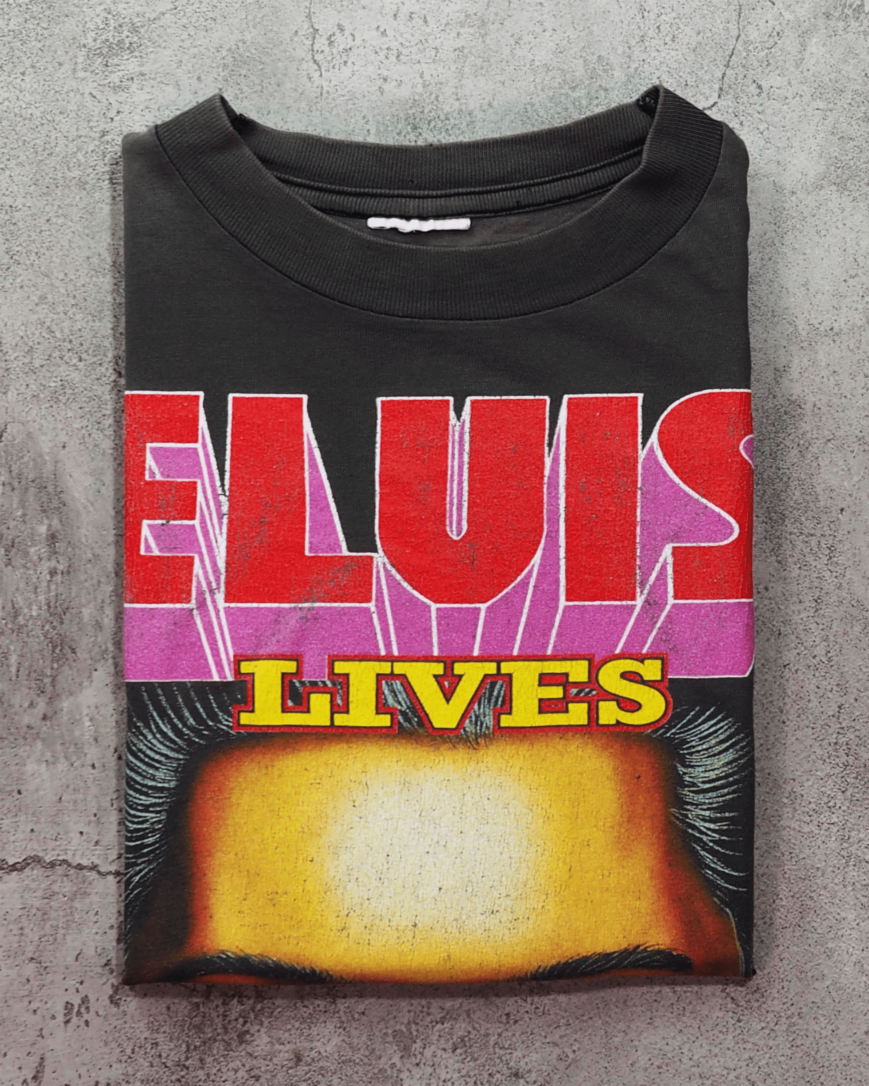 Vintage Vintage 1990s Elvis Lives in Amsterdam Weed Parody Shirt L Size US L / EU 52-54 / 3 - 6 Thumbnail
