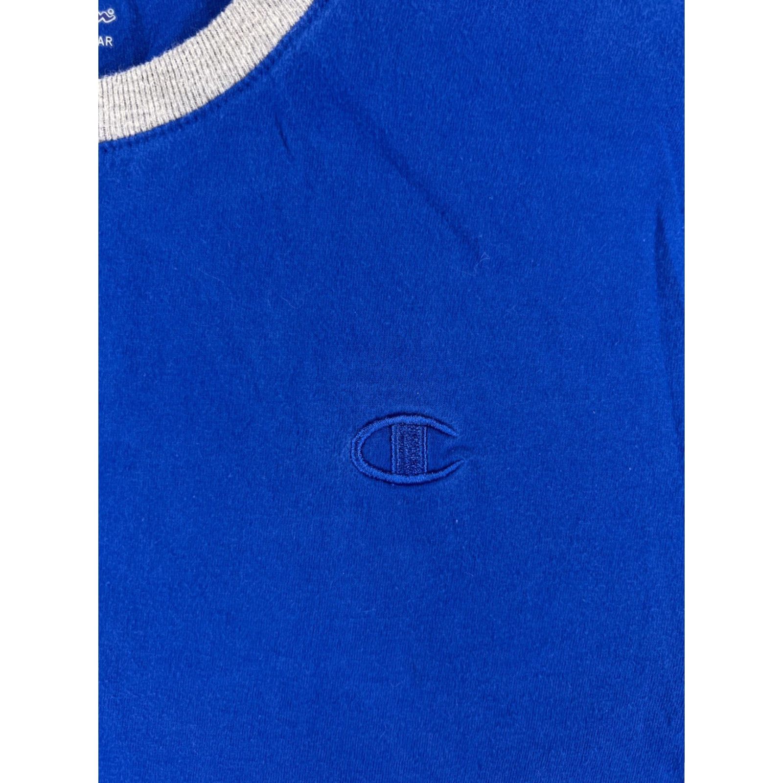 Champion Champion Shirt Mens Small Blue Embroidered Logo Short Sleeve Crew Neck Cotton Size US S / EU 44-46 / 1 - 6 Thumbnail