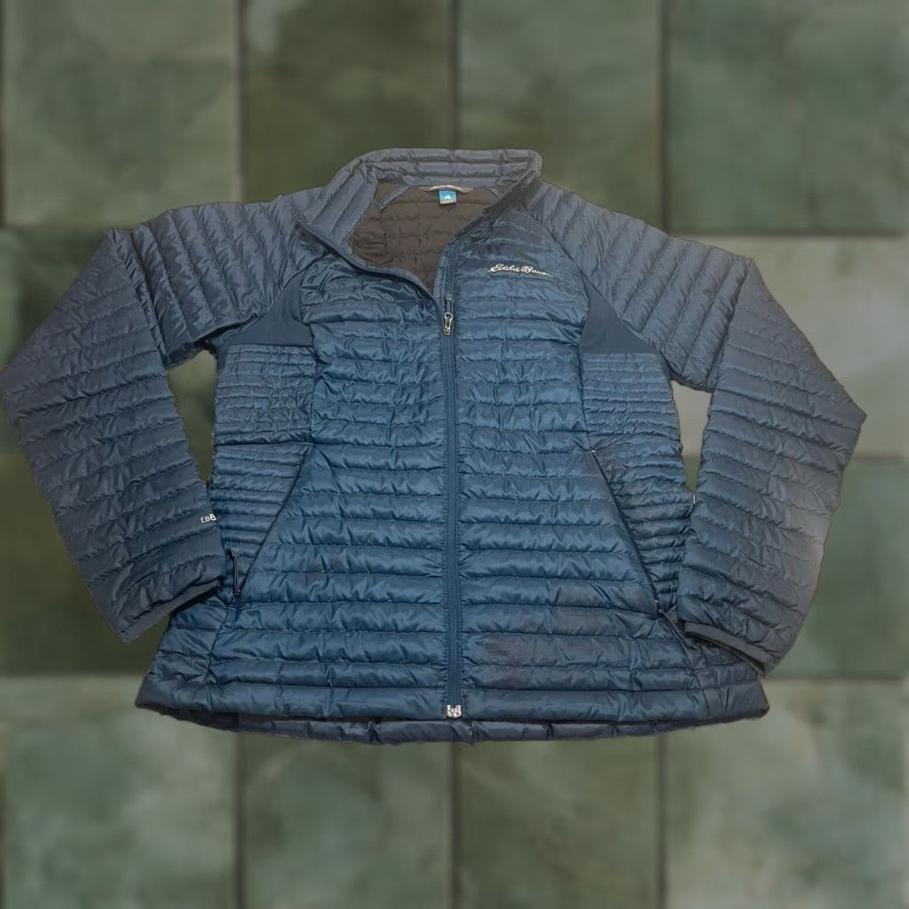 Eddie Bauer Eddie Bauer First Ascent Puffer Jacket Womens Blue EB800 Premium Goose Down Regular M Nylon Down Size M / US 6-8 / IT 42-44 - 1 Thumbnail