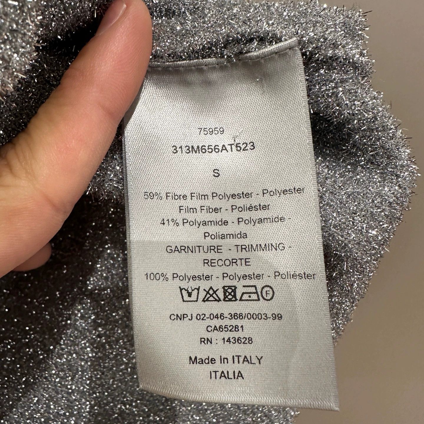 Dior Dior mar227 logo sequin knit top S Size S / US 4 / IT 40 - 4 Thumbnail