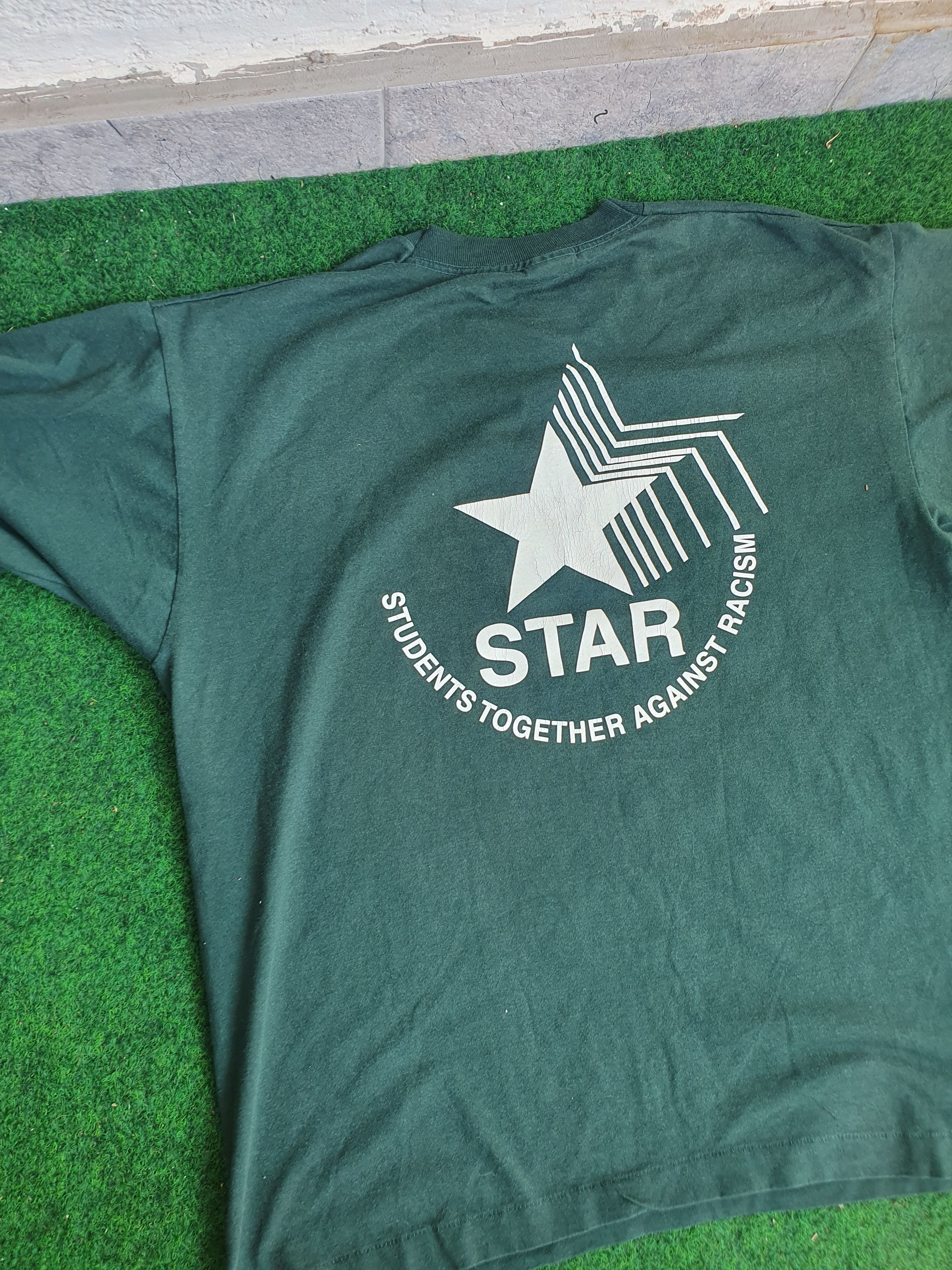 Fruit Of The Loom × Vintage STAR Students Together Against V Singltge Stitch t-shirt XL Size US XL / EU 56 / 4 - 4 Thumbnail