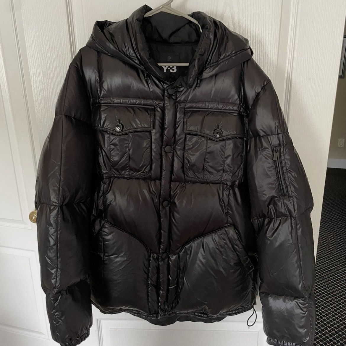 Y-3 Y-3 Logo Hood Puffer Size US XXL / EU 58 / 5 - 1 Thumbnail