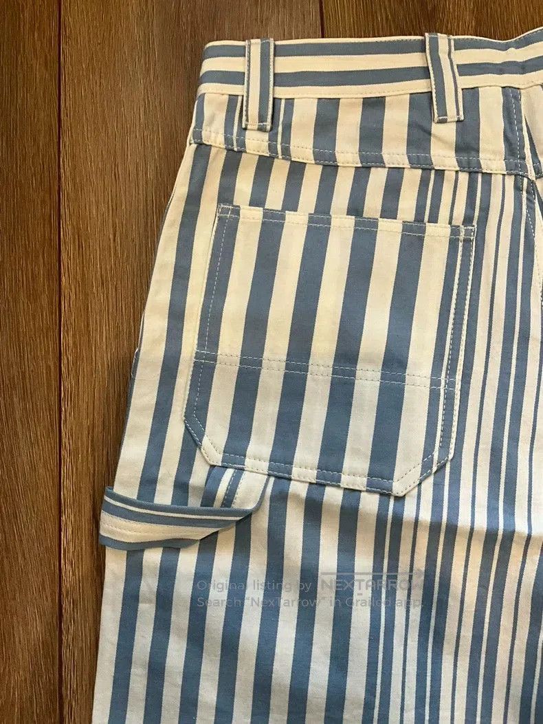 Vintage Maison Kitsuné Men's Striped Cargo Shorts. Size US 42 / EU 58 - 5 Thumbnail