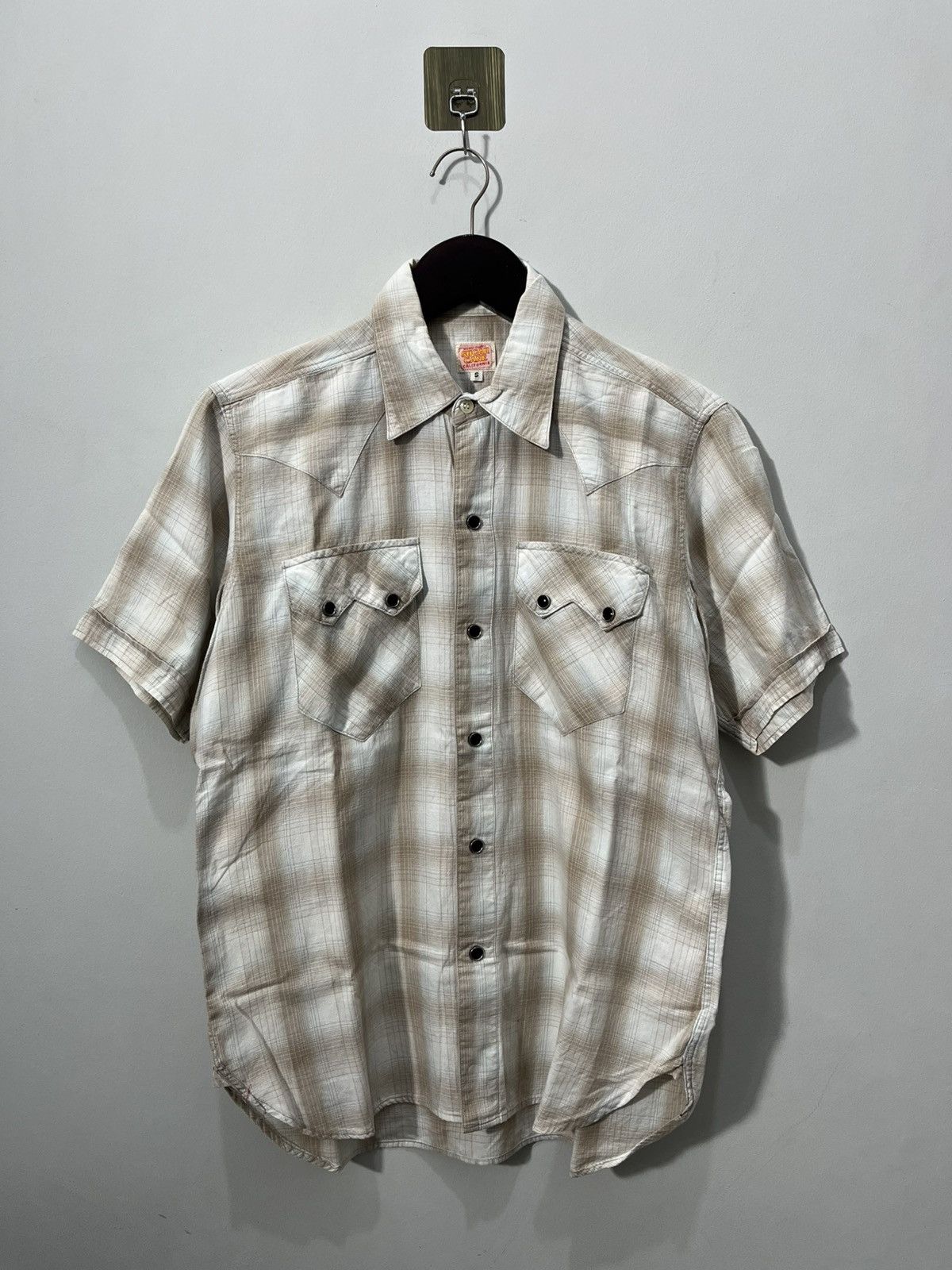 Japanese Brand Vtg Sugar cane Veterano Short Shirt Size US S / EU 44-46 / 1 - 1 Thumbnail