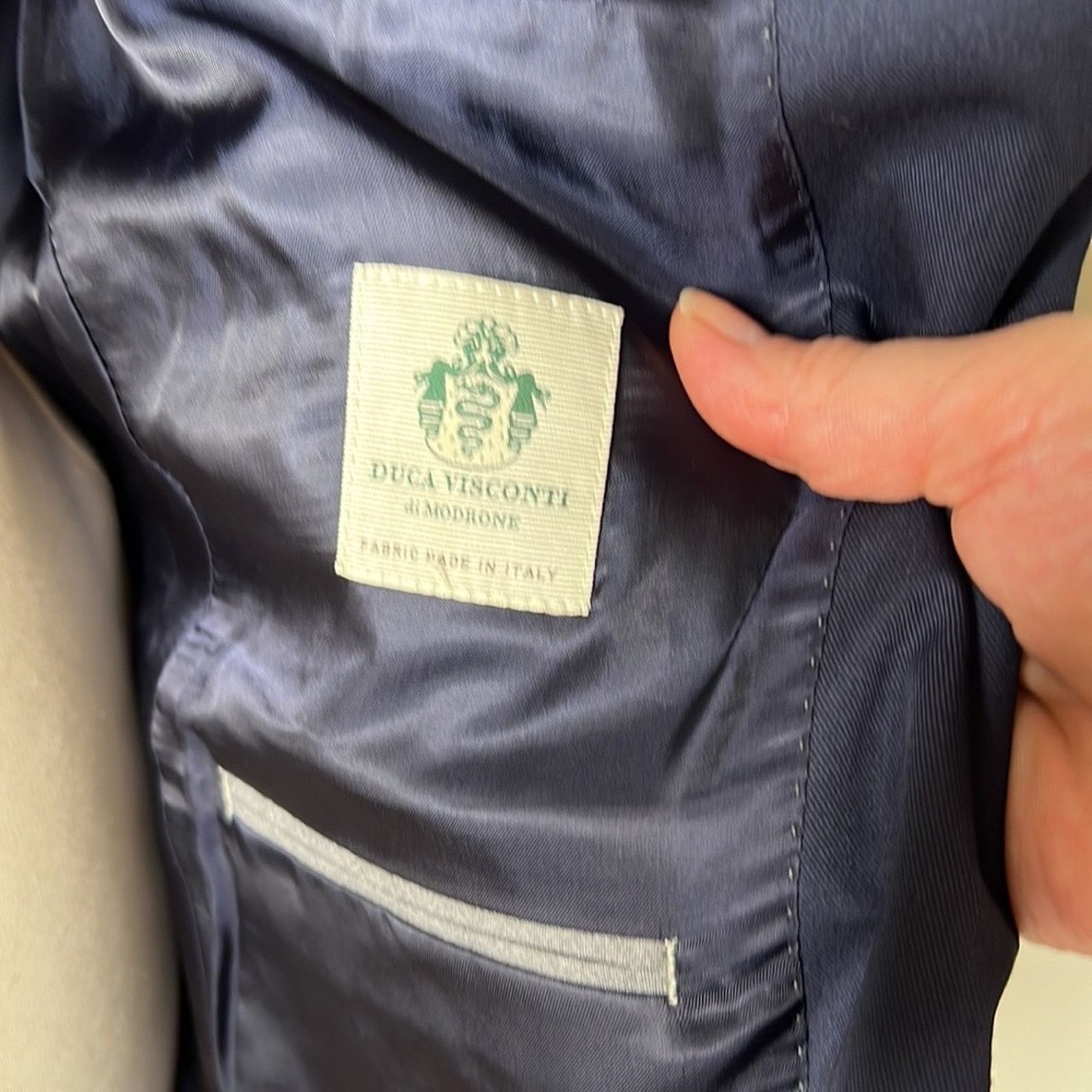J.Crew J. Crew Navy Ludlow Slim Fit Italian Chino Jacket Size 40R - 12 Thumbnail