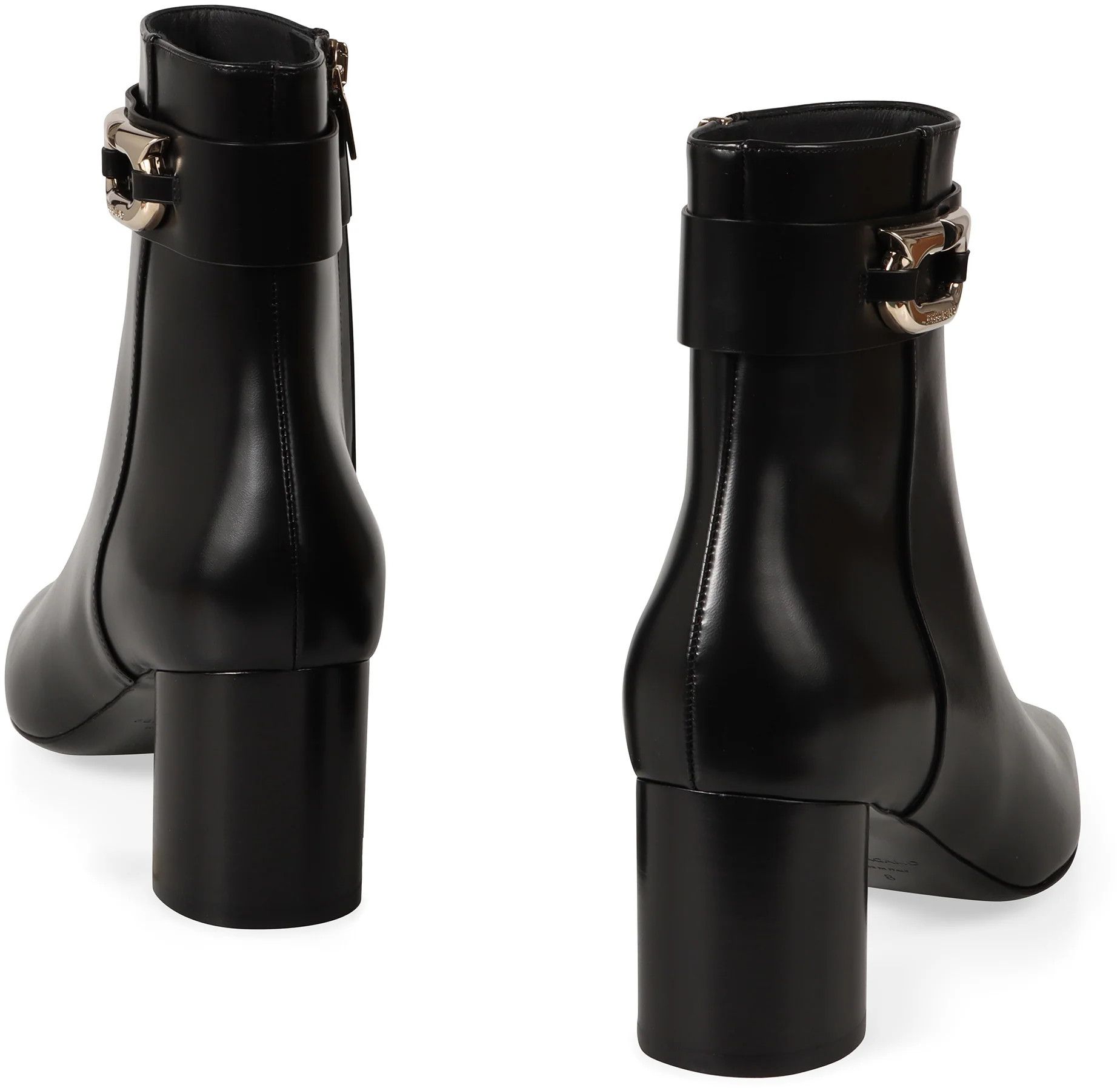 Salvatore Ferragamo o1s1rm0924 Block Heel Booties in Black Size US 6.5 / IT 36.5 - 5 Thumbnail
