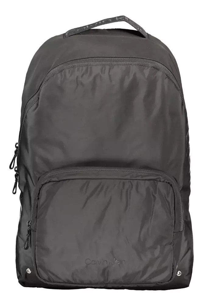 Calvin Klein Black Polyester Men Men's Backpack Size ONE SIZE - 1 Thumbnail