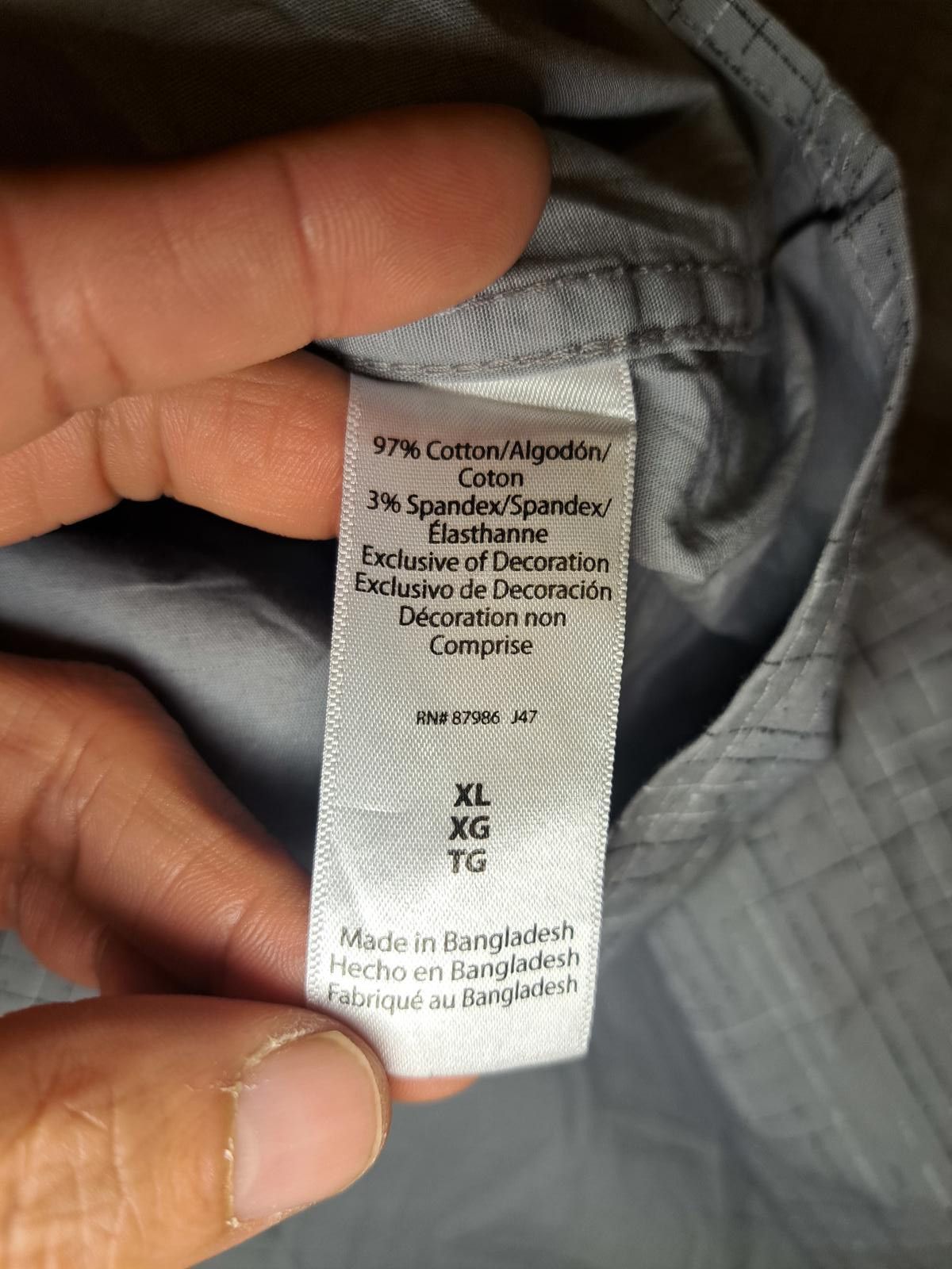 Ike Behar Ike Behar Dress Shirt Mens XL Gray Cotton Abstract Pattern Size 44R - 4 Thumbnail