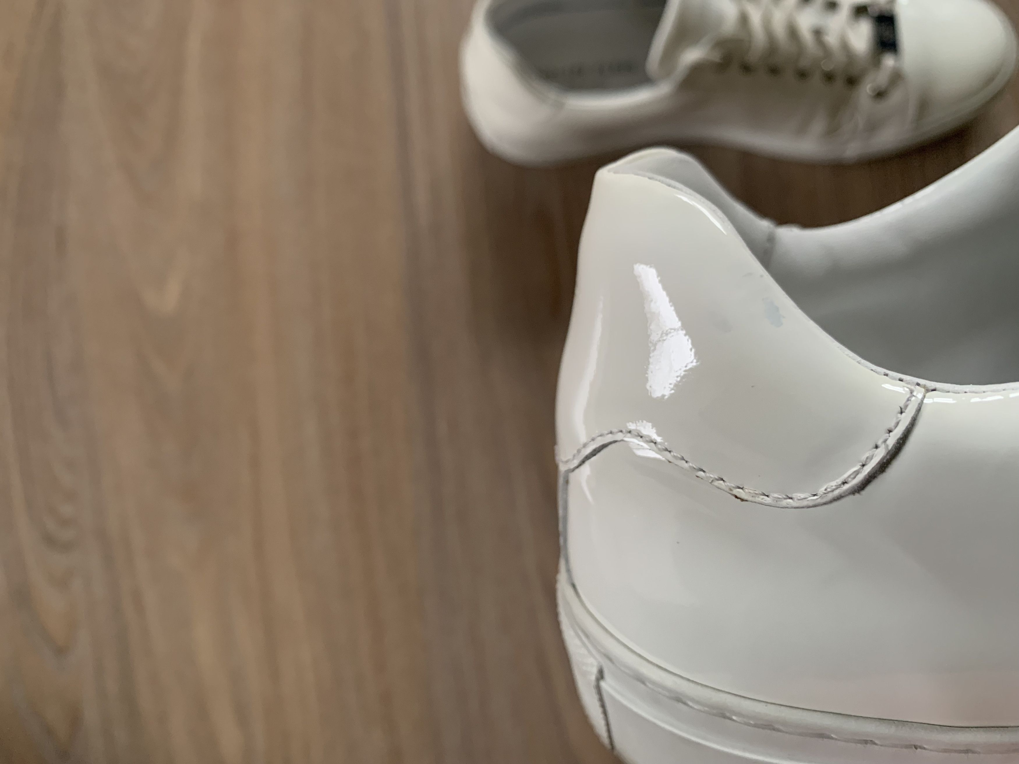 Philipp Plein Philipp Plein Patent White Leather Lo-Top Sneakers Size US 7.5 / EU 40-41 - 16 Thumbnail