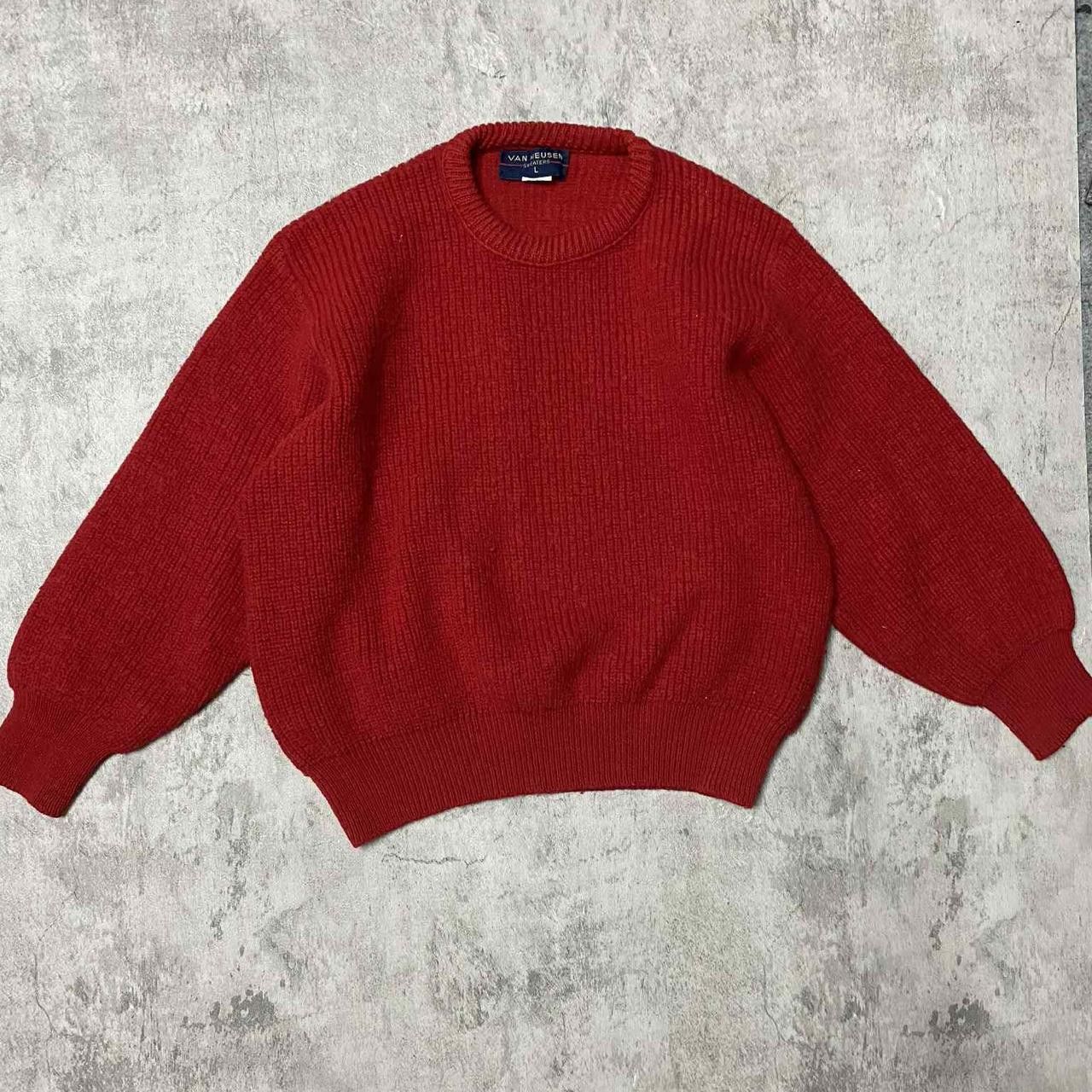 Other Red vintage 90s crewneck sweater knitwear Size US L / EU 52-54 / 3 - 1 Thumbnail