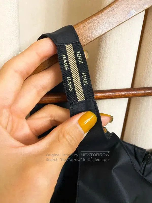 Fendi Fendi Black Long Polyester Dress for Women . Size M / US 6-8 / IT 42-44 - 6 Thumbnail