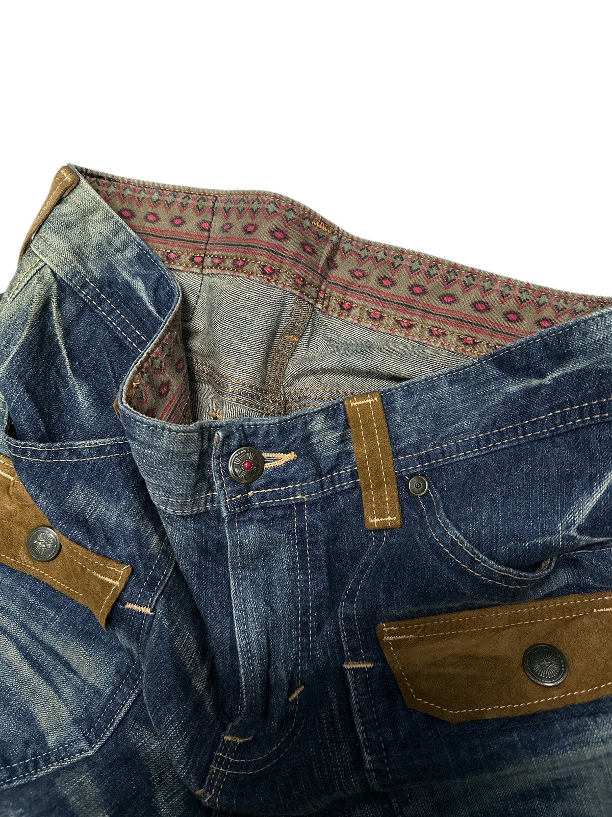 Japanese Brand Vintage Edwin Bushpant Native Style . Size US 34 / EU 50 - 11 Thumbnail
