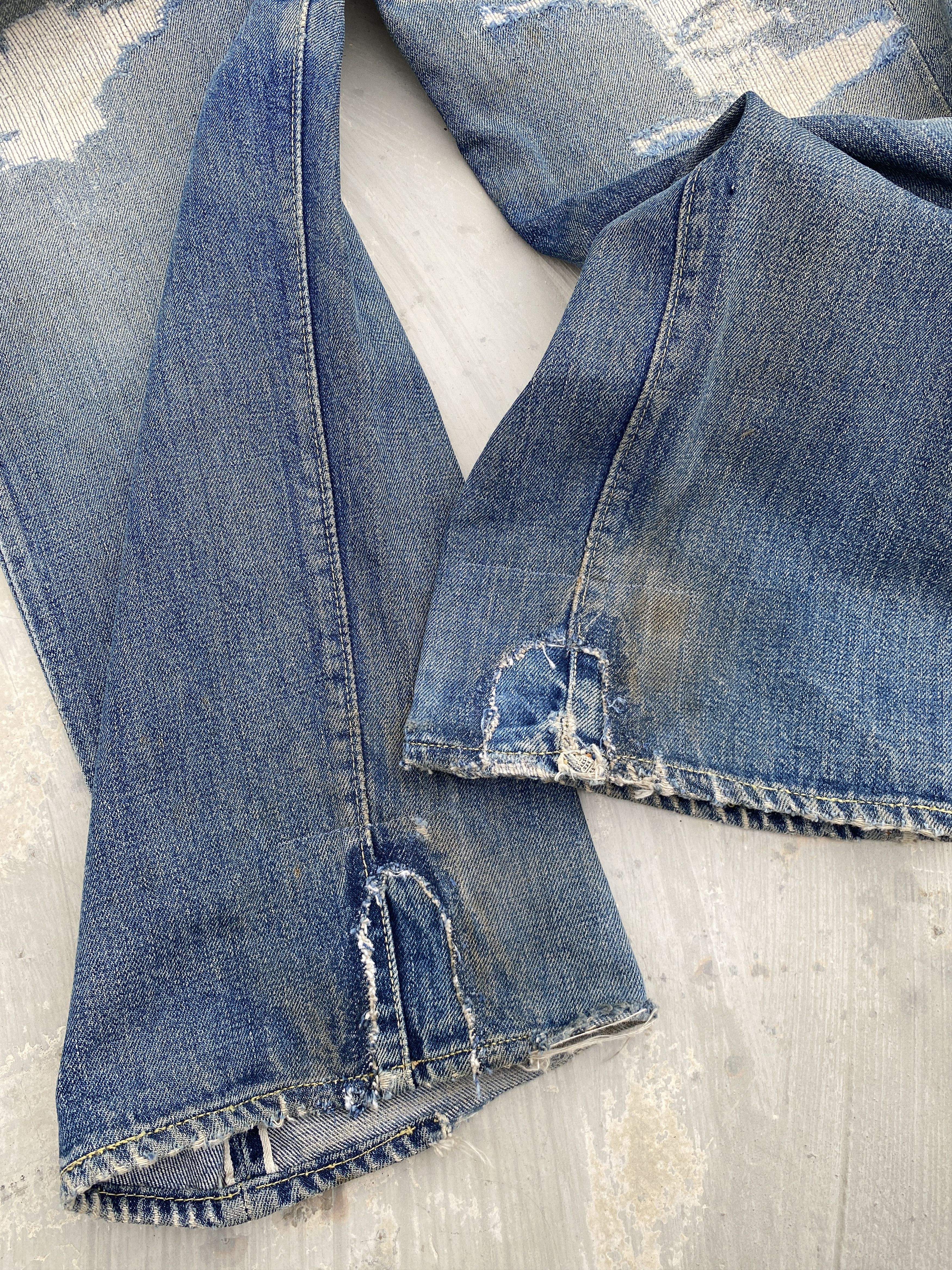 Levi's Vintage 60s Levis 501 Big E V-Stitch #6 Selvedge Jeans Size US 33 - 14 Thumbnail