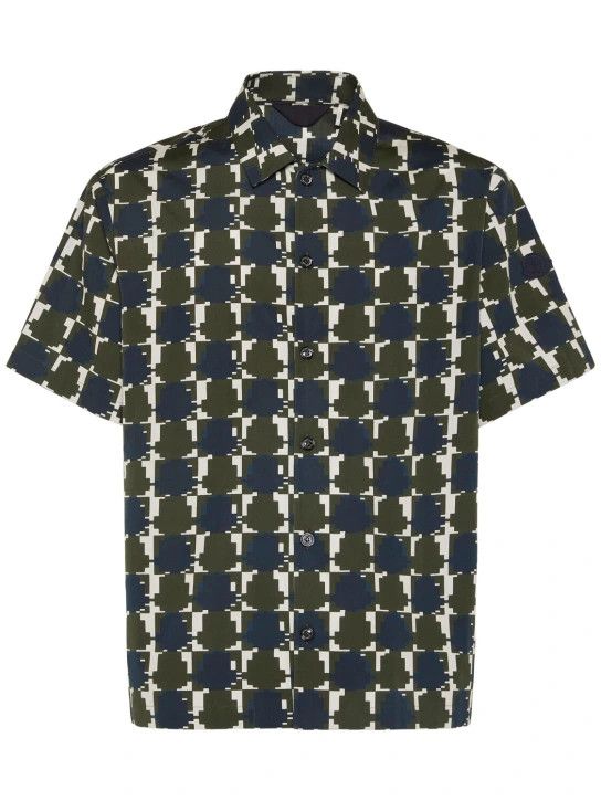 Moncler o1lsvrm0425 Printed Cotton Poplin Shirt in Multicolor Size US M / EU 48-50 / 2 - 1 Thumbnail