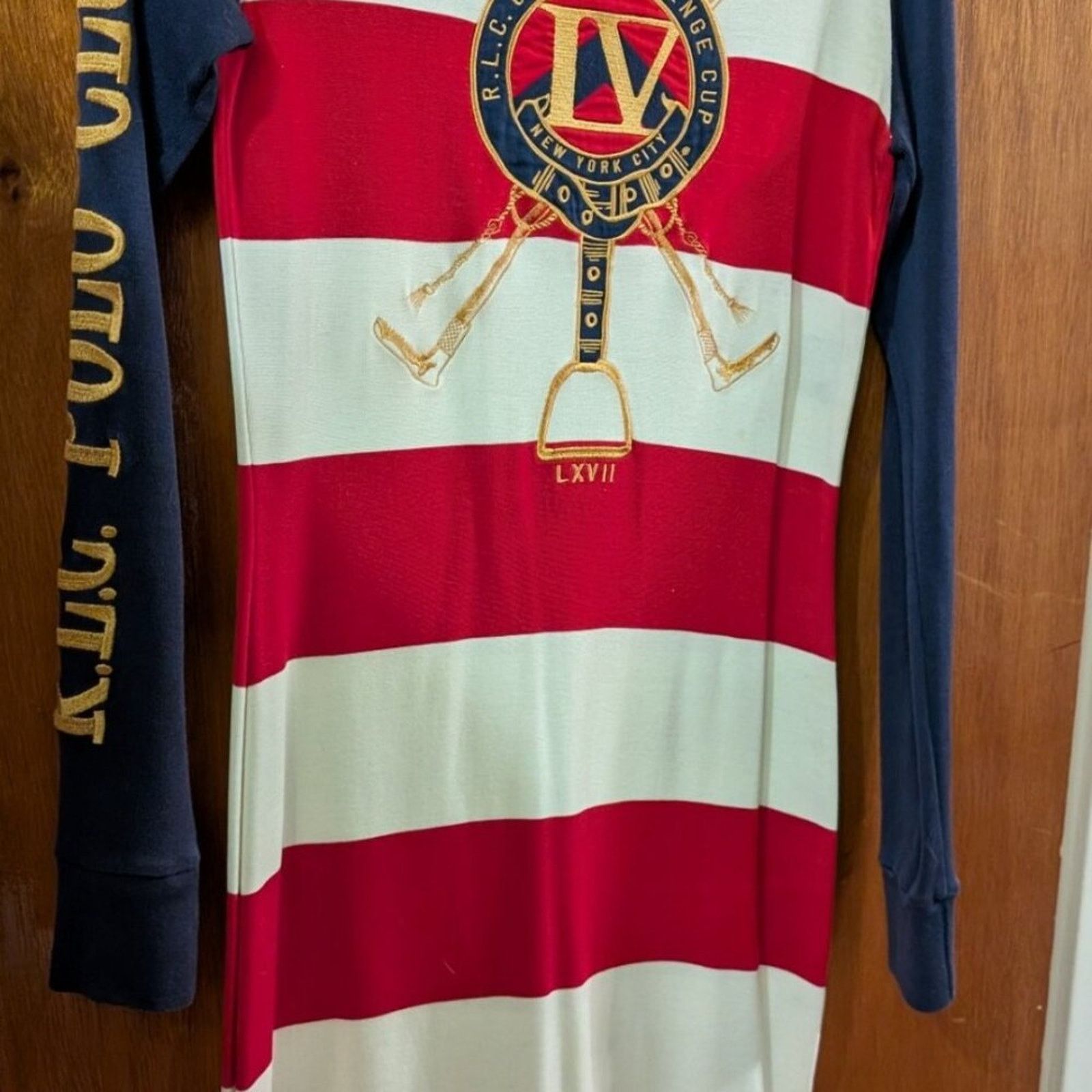 Ralph Lauren Vintage RALPH LAUREN Polo Club Striped Dress MEDIUM Size M / US 6-8 / IT 42-44 - 8 Thumbnail