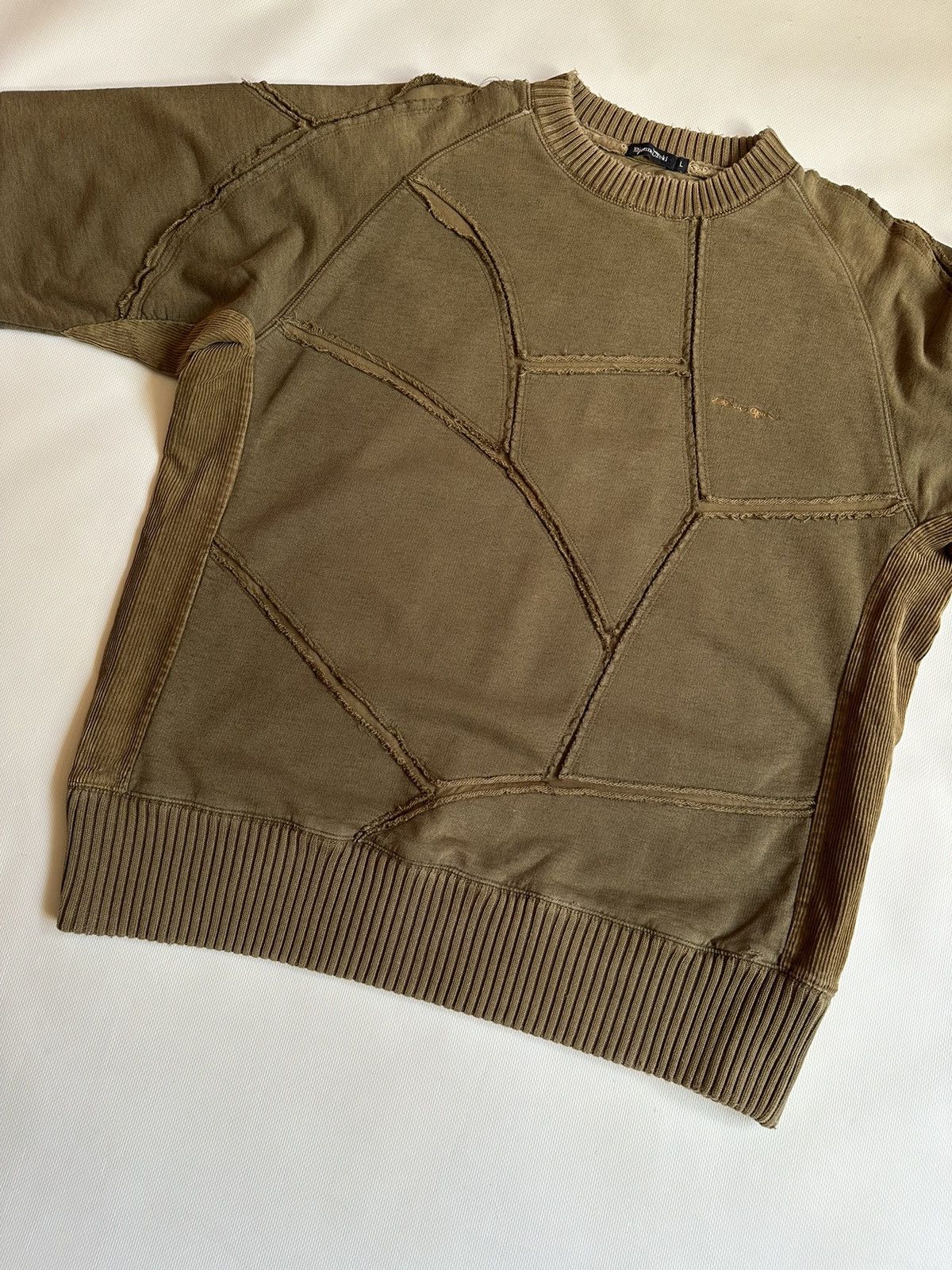 Japanese Brand Etienne Ozeki Patchwork Sweatshirt Size US L / EU 52-54 / 3 - 4 Thumbnail