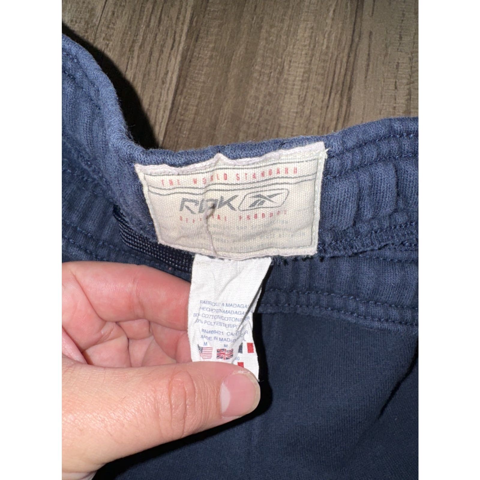 Reebok VINTAGE Reebok Sweatpants Pants Navy Blue 32x29 Men M Regular Blue Sweatpants Basketball Running & Jogging Mens Size US 31 - 3 Thumbnail