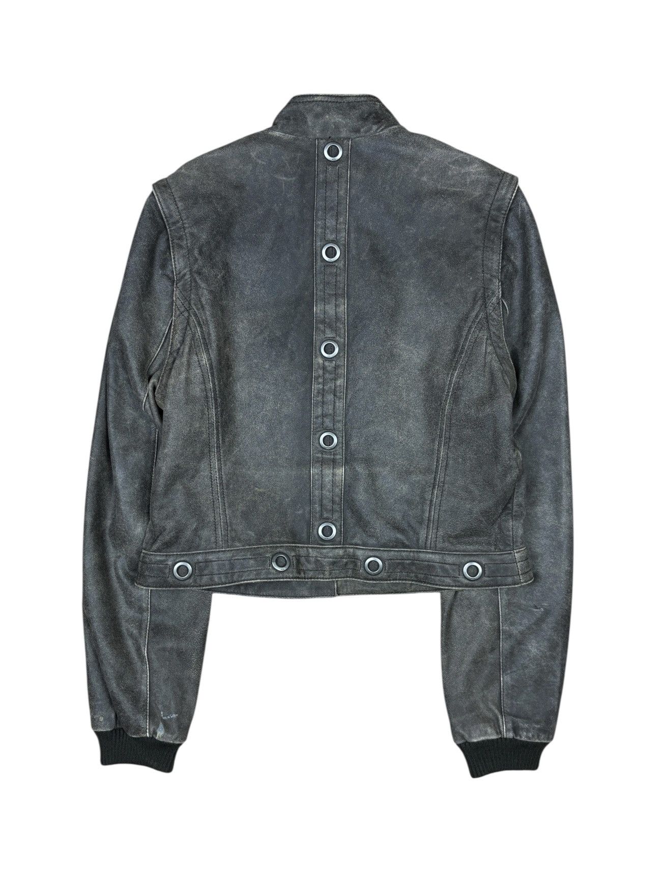 Oakley 2000s Oakley Detachable Distressed Industrial Leather Jacket Size M / US 6-8 / IT 42-44 - 3 Thumbnail