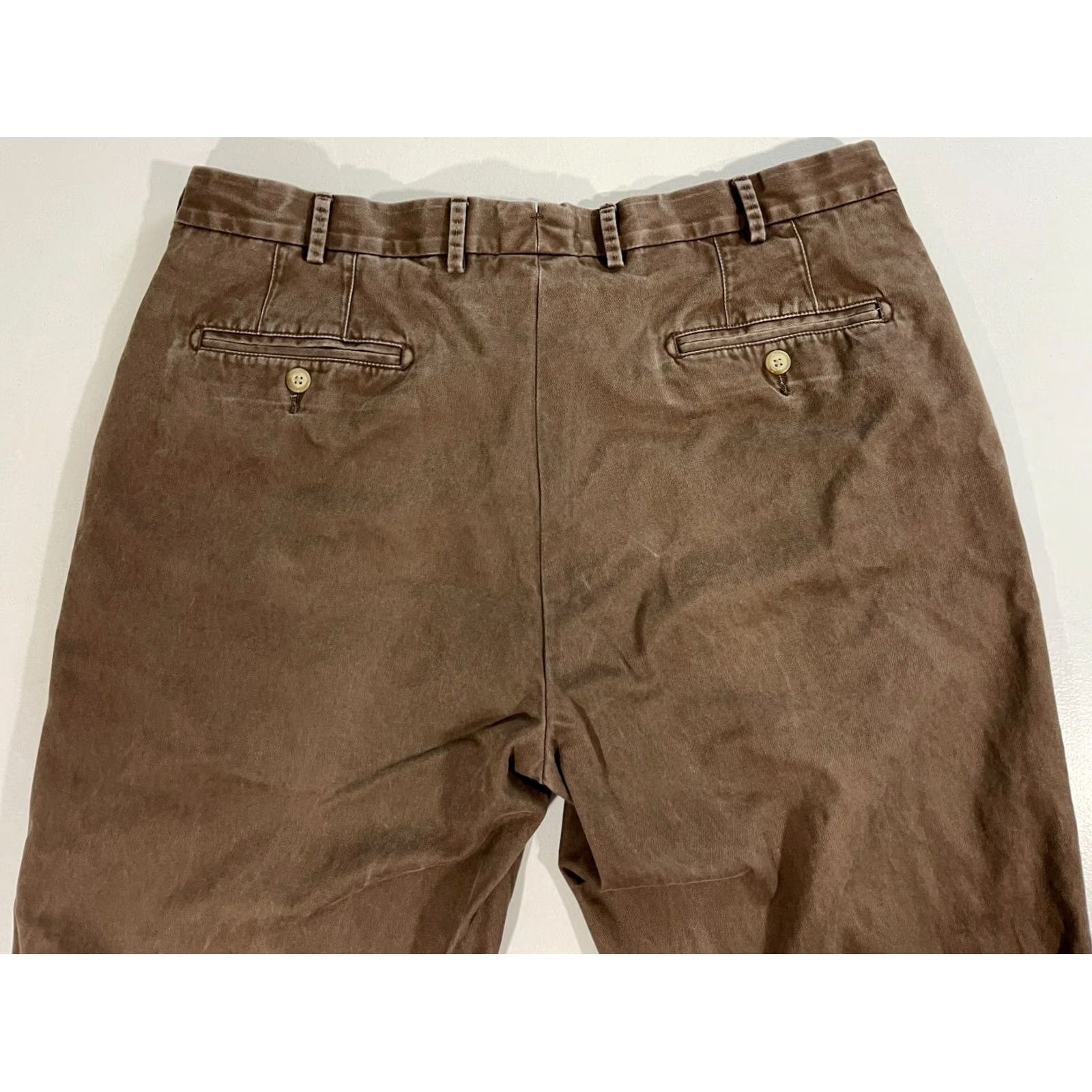 Peter Millar Peter Millar Men’s Crown Pima Cotton Chino Pants Sz 36x30 Brown Vintage Straight Front Pants Mens Size US 36 / EU 52 - 3 Thumbnail