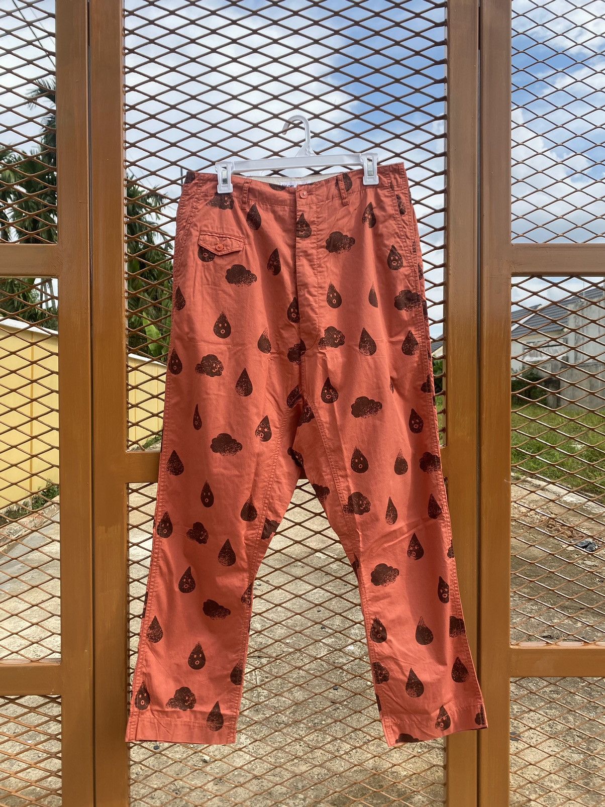 Issey Miyake × Japanese Brand × Ne-Net Ne-Net Printed Buckle Pants Size US 31 - 1 Thumbnail