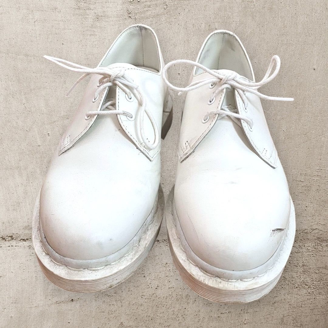 Dr. Martens Dr Martens 1461 Mono Oxford Shoes White Leather Size US 7 / EU 40 - 3 Thumbnail