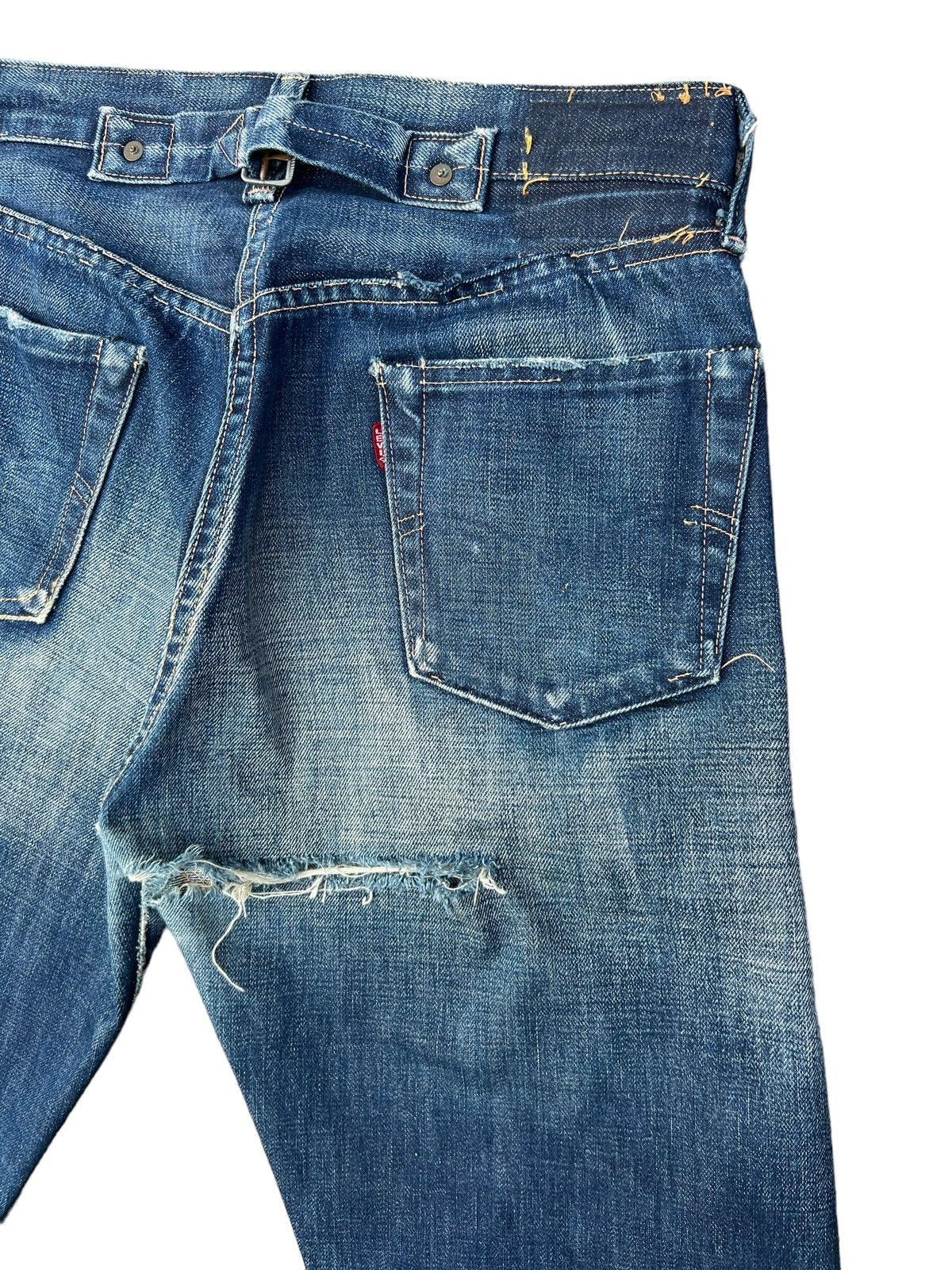 Levi's VTG 2002 Levi’s 501 XX LVC 1937 Ripped Denim Selvedge Jeans Size US 30 / EU 46 - 16 Thumbnail