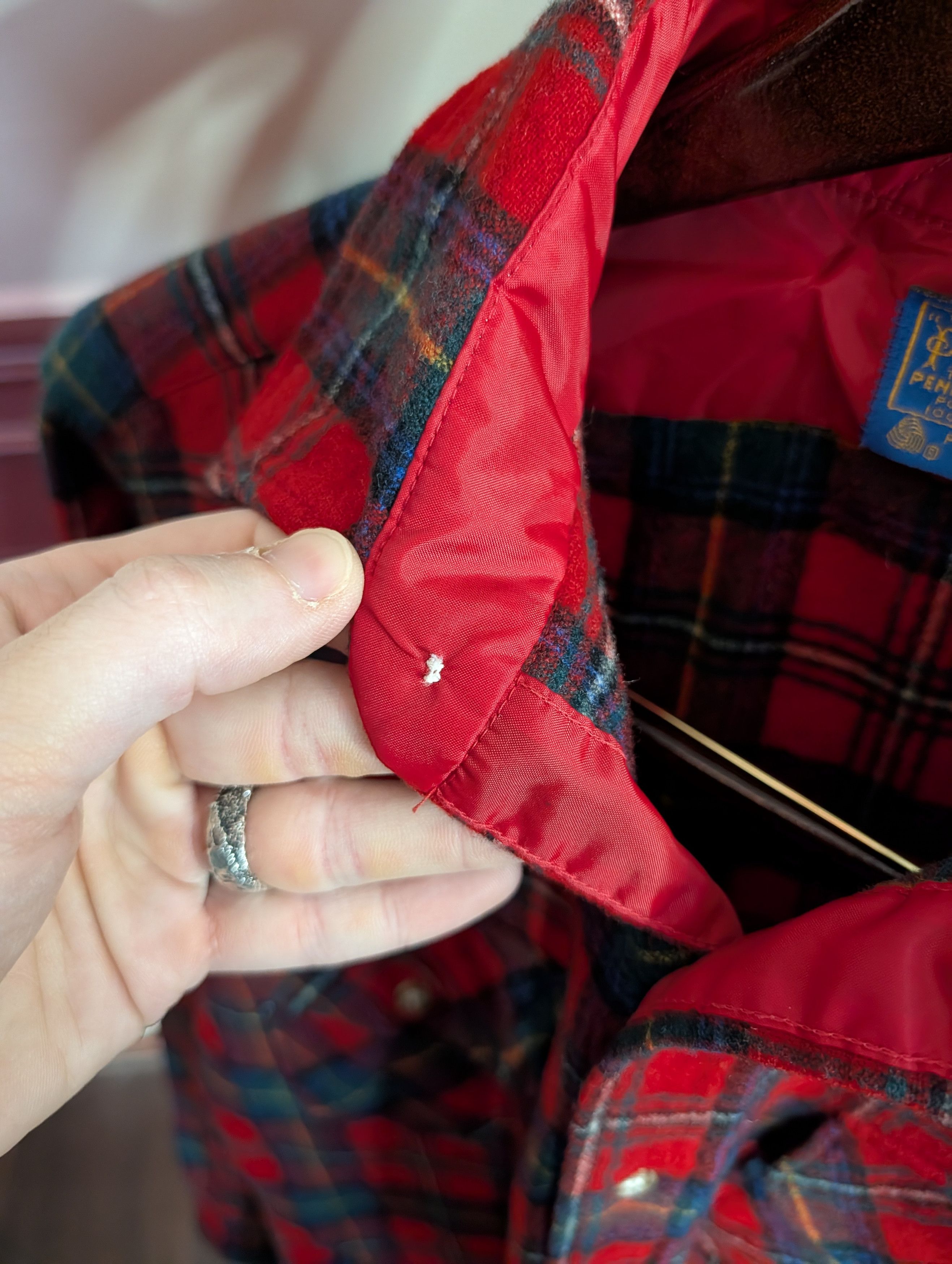 Pendleton Vtg Boyd Tartan virgin wool flannel nylon lined shirt Size US M / EU 48-50 / 2 - 12 Thumbnail