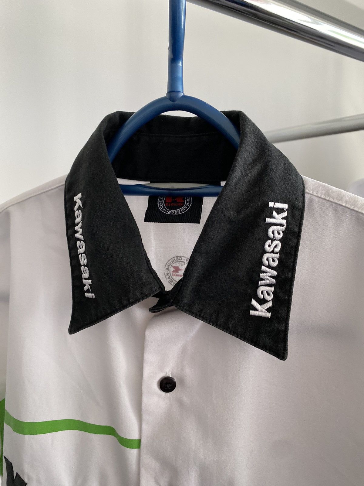 Vintage Vintage Kawasaki Racing Japanese Nylon Shirt Size US S / EU 44-46 / 1 - 3 Thumbnail