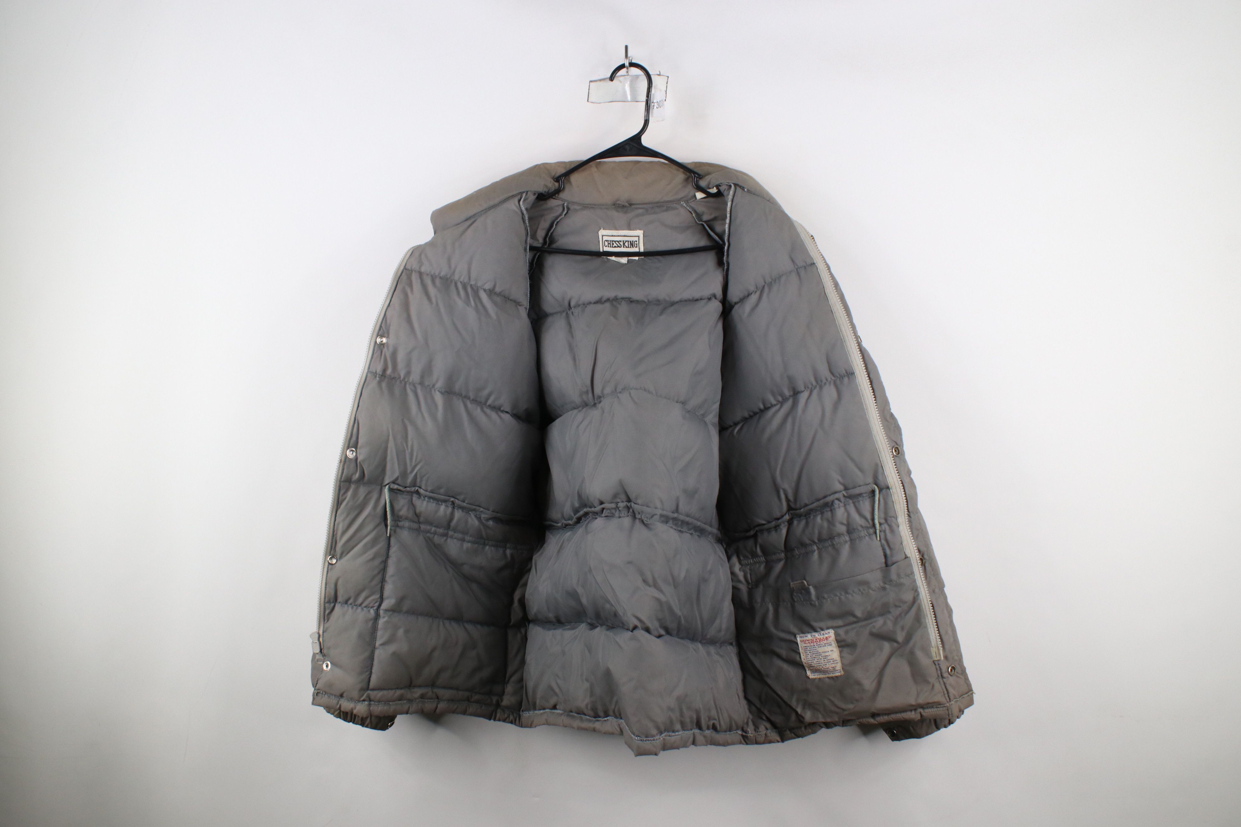 Vintage Vintage 70s Streetwear Duck Down Winter Puffer Jacket Gray Size US L / EU 52-54 / 3 - 10 Thumbnail